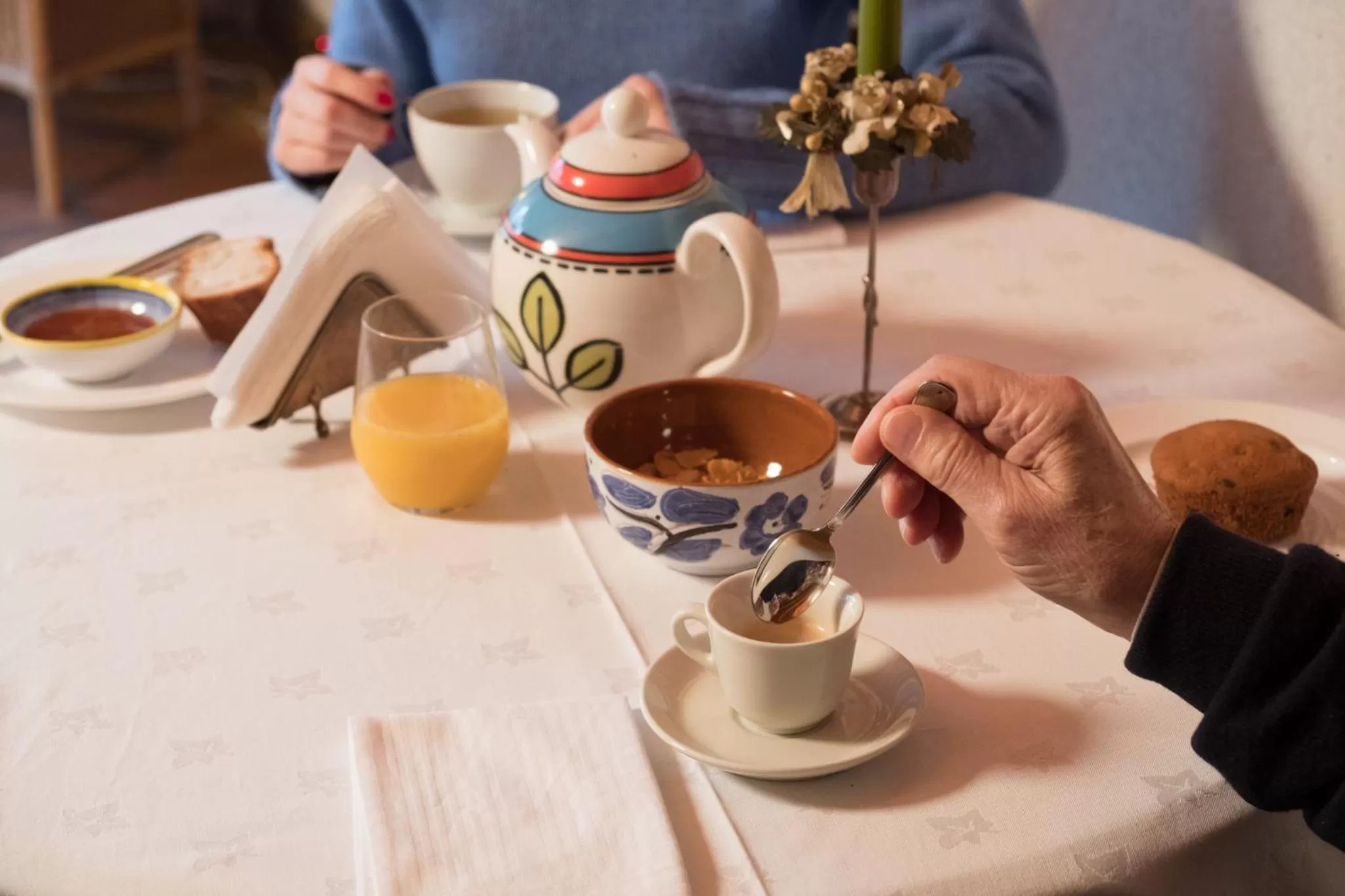 Italian breakfast in La Bribaudonnière