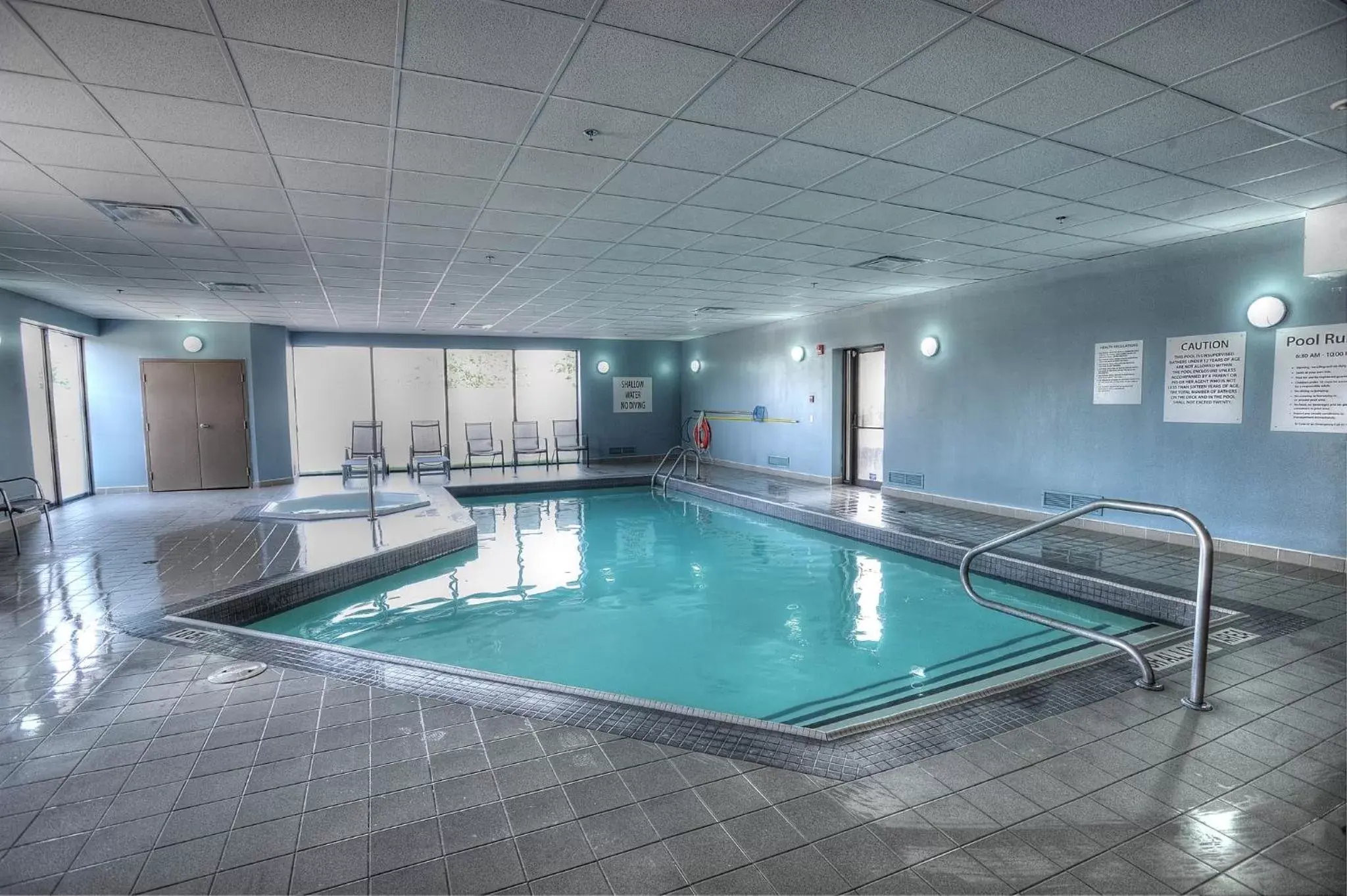 Swimming Pool in Holiday Inn Express & Suites Toronto Airport West, an IHG Hotel