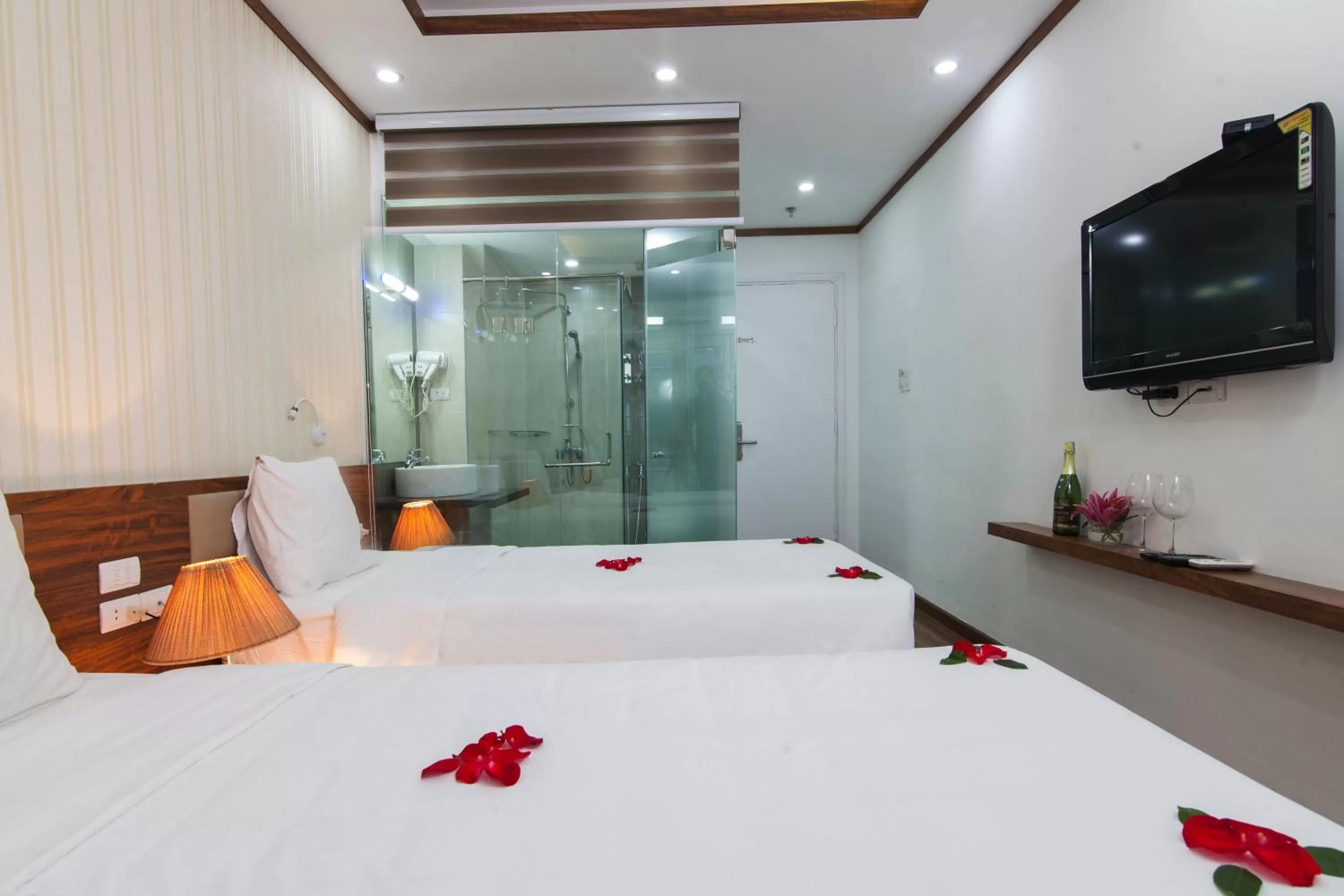 Bed in Hanoi Bel Ami Hotel