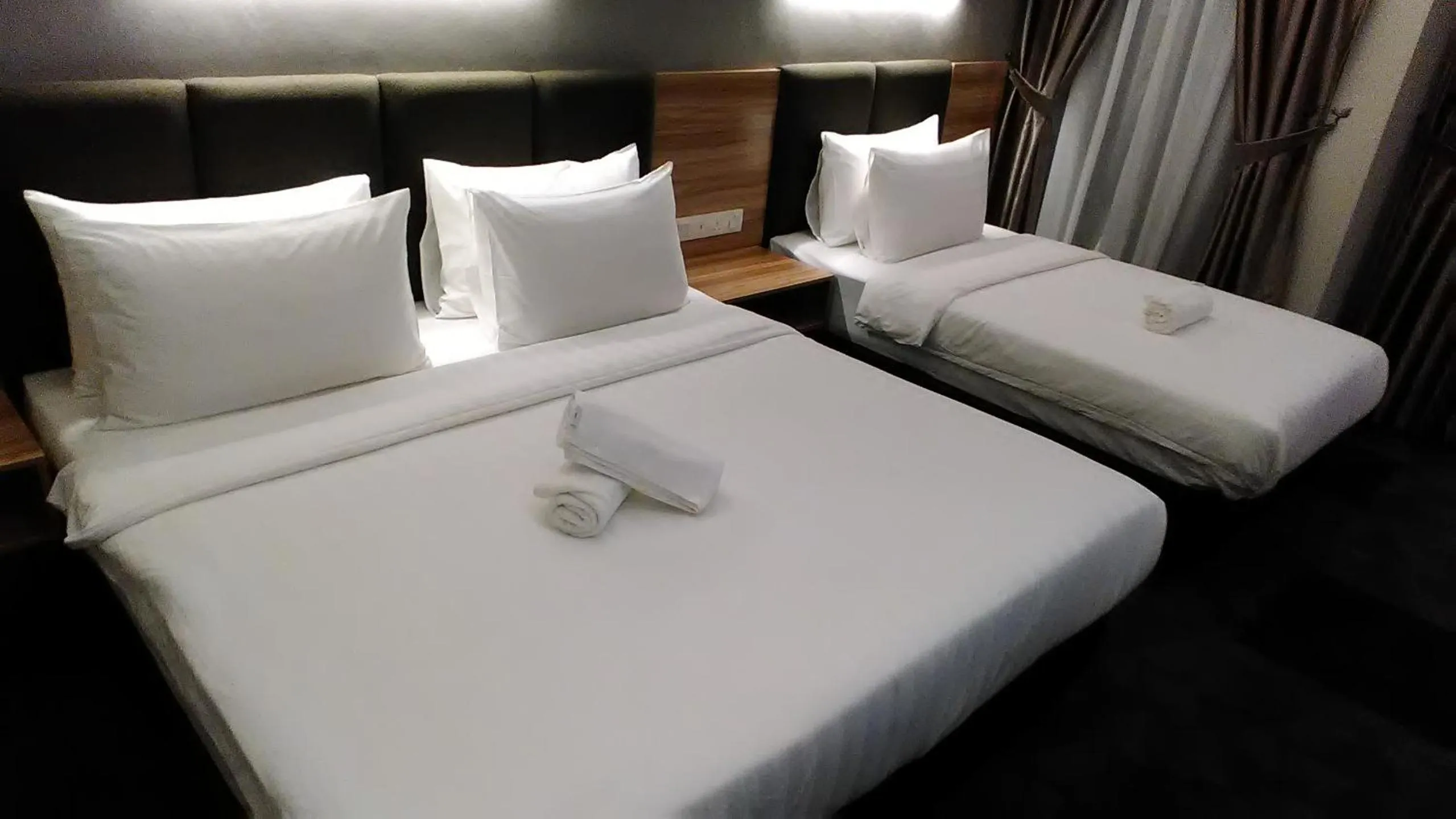 Bed in Prestigo Hotel - Johor Bharu