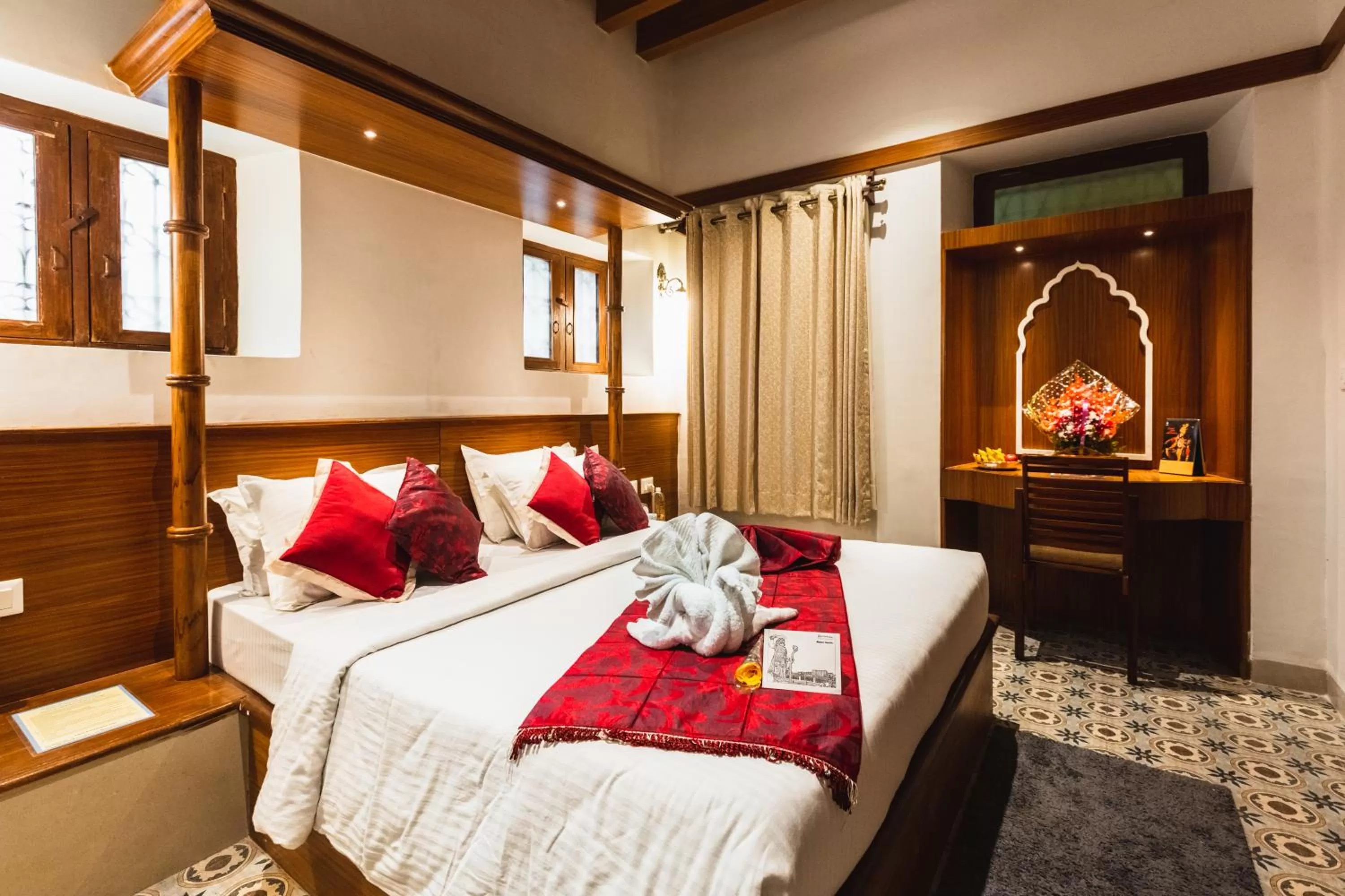 Bed in KSTDC Hotel Mayura Hoysala, Mysore