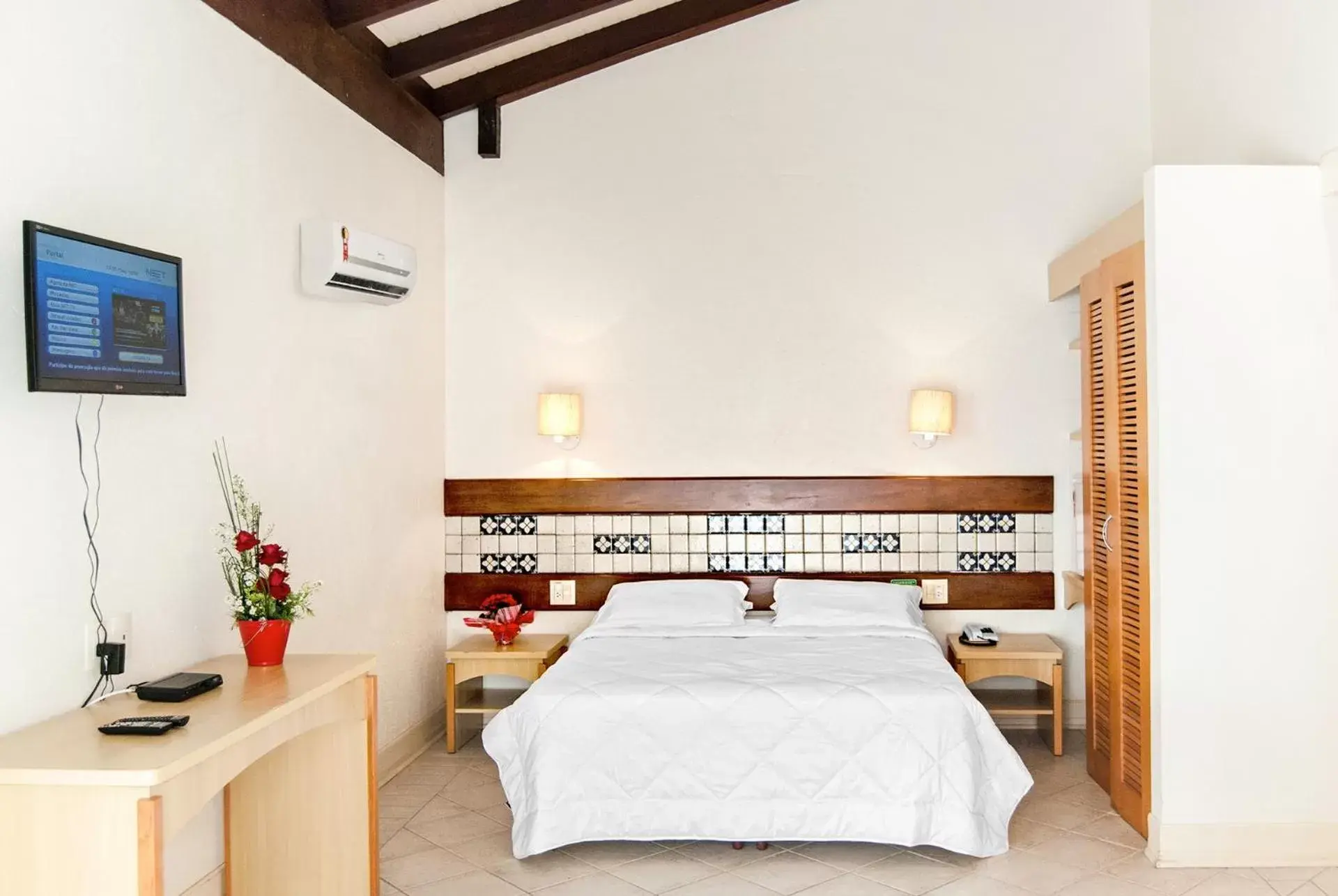 Bed in Hotel Torres da Cachoeira