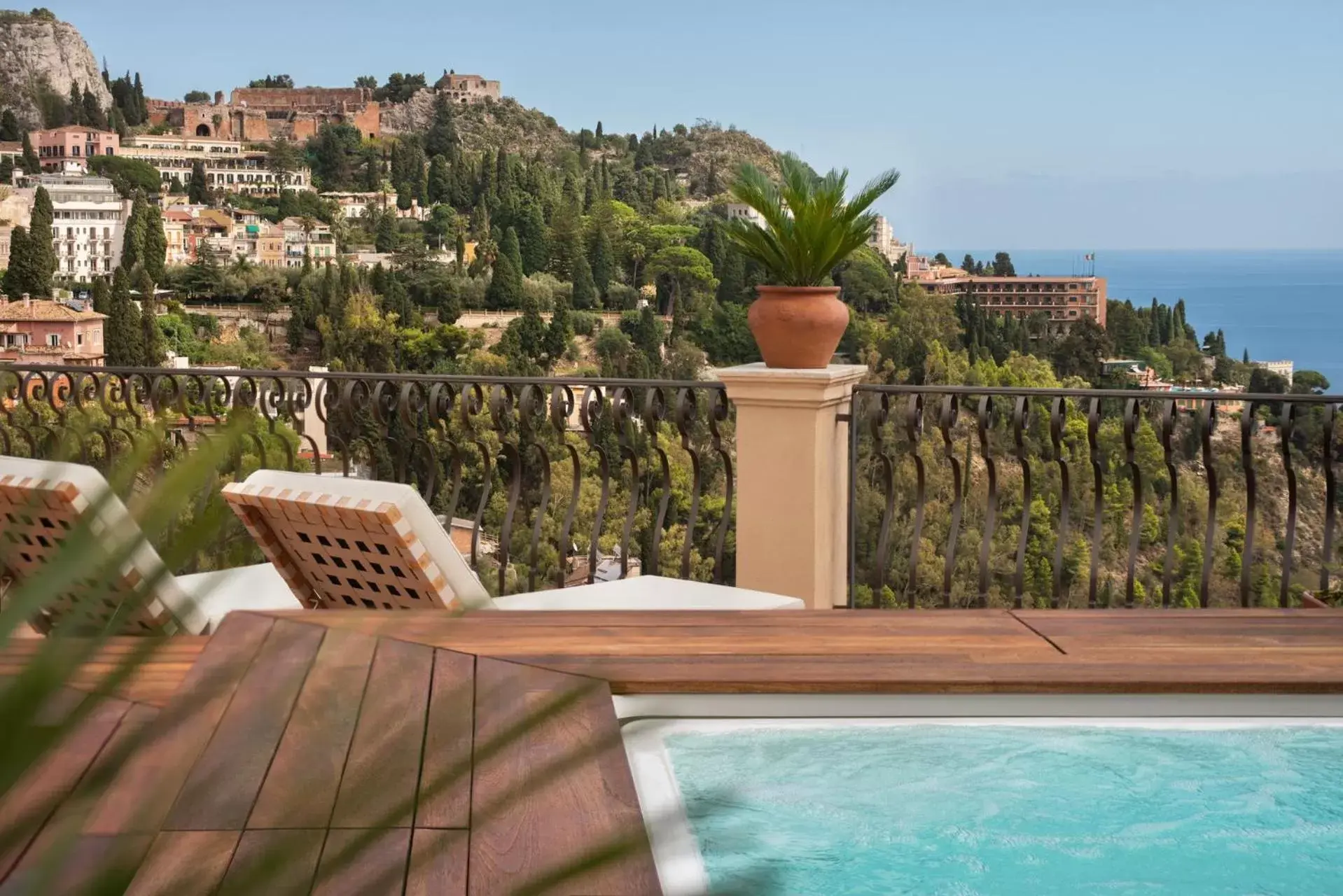 Balcony/Terrace, Swimming Pool in San Domenico Palace, Taormina, A Four Seasons Hotel