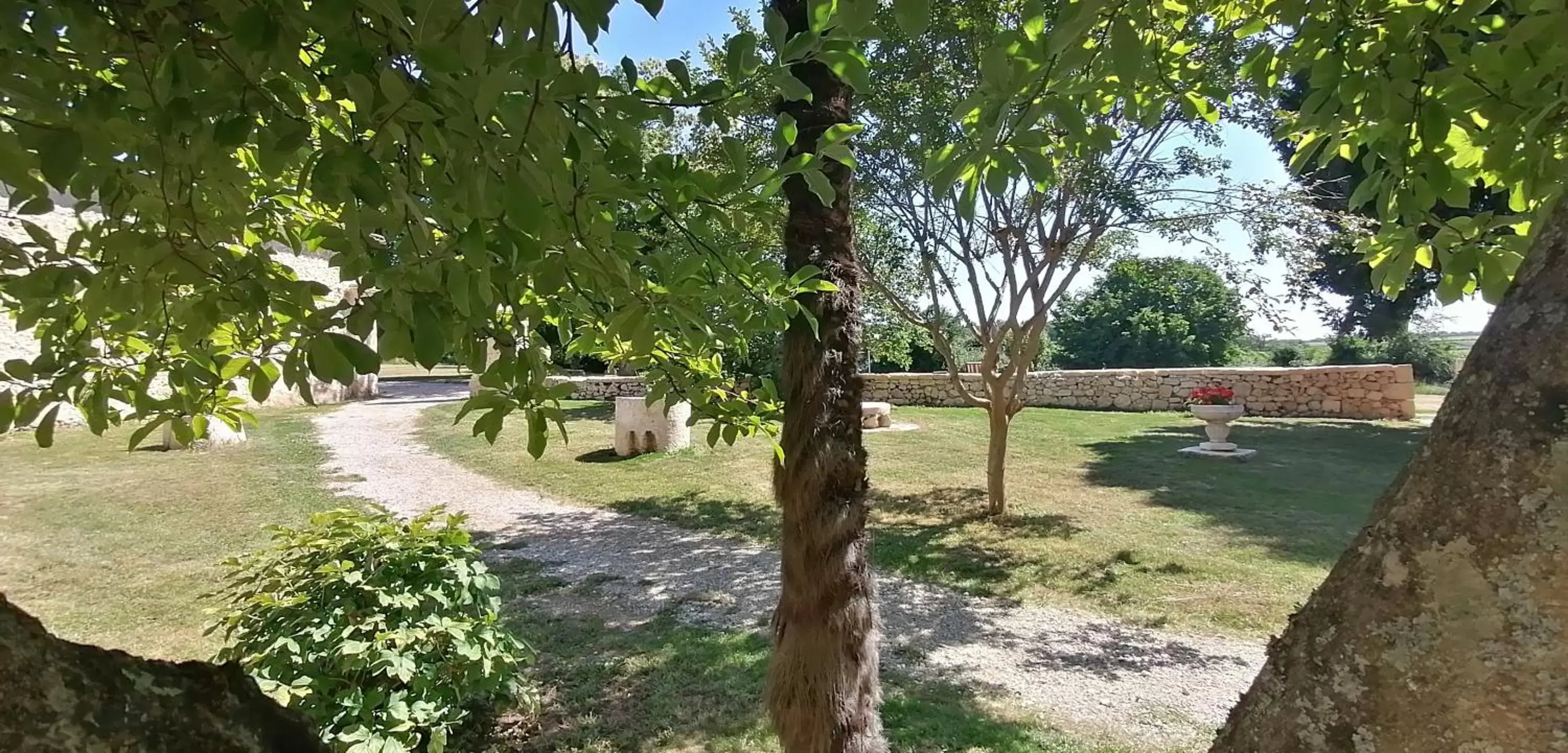 Garden in Domaine de Gaïa, Piscine, Pétanque, Ping Pong, proche Saint-Emilion