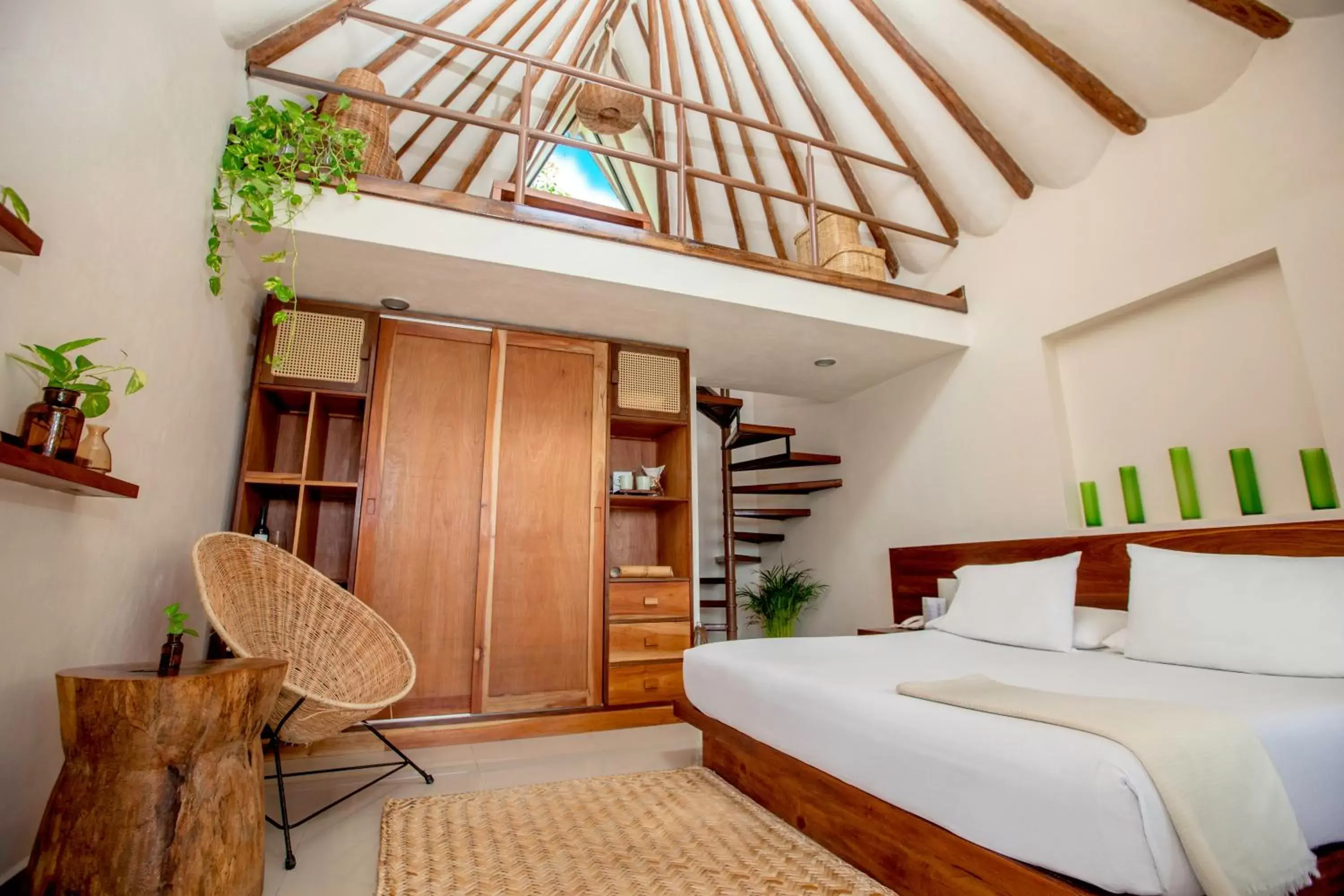 Bedroom, Bed in Mezzanine a Colibri Boutique Hotel-Adults Only