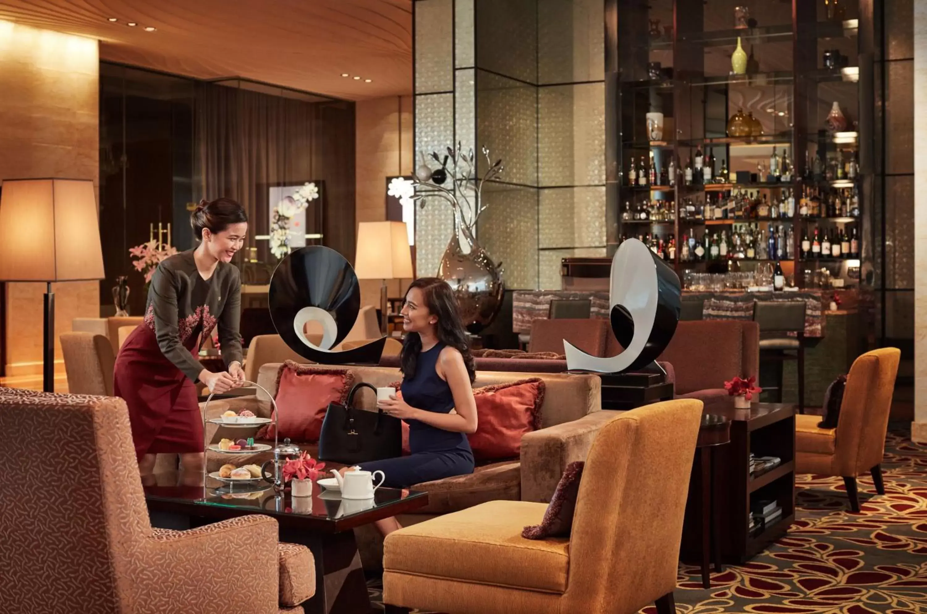 Lounge or bar in Fairmont Makati