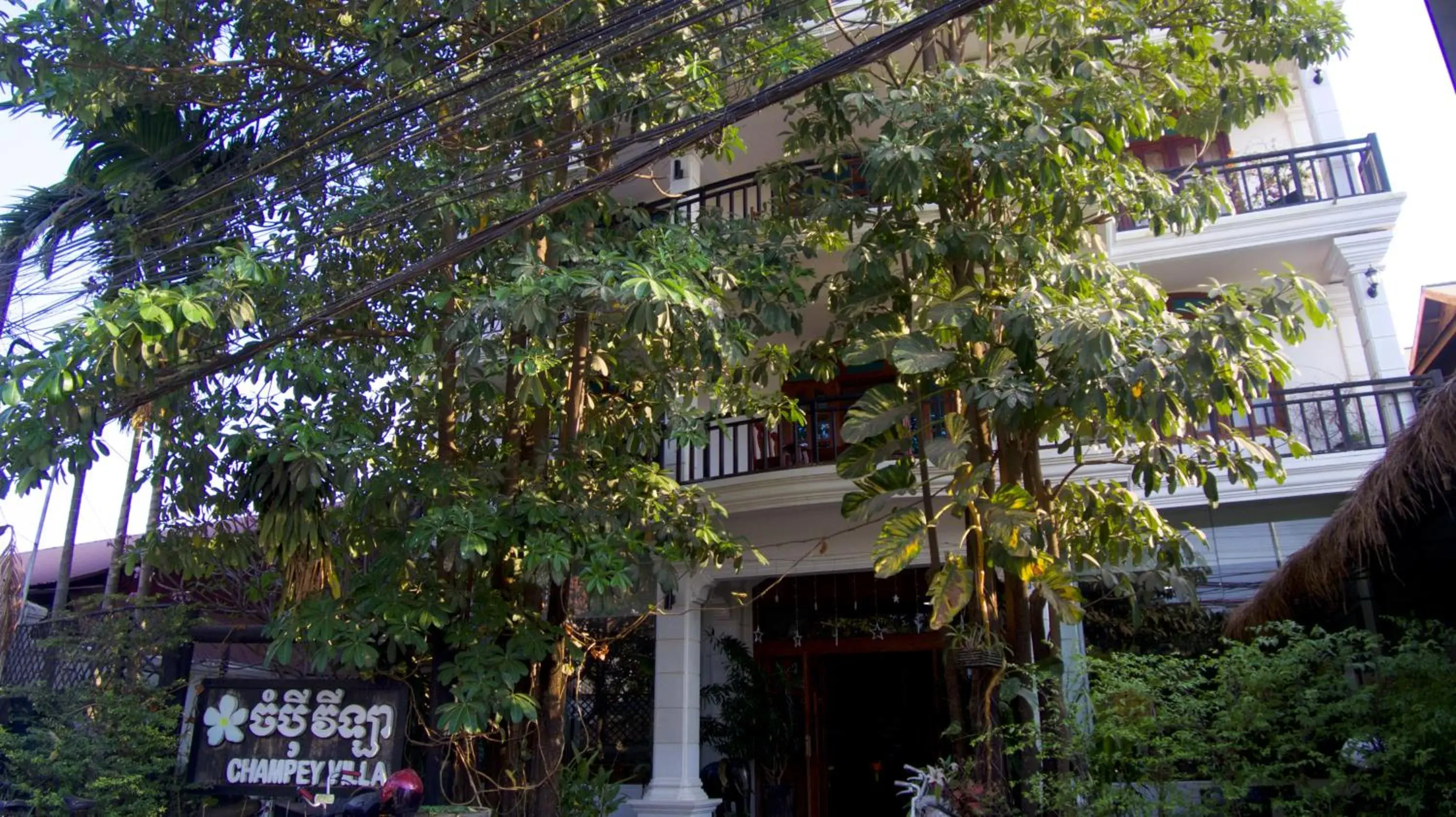 Facade/entrance in Champey Villa