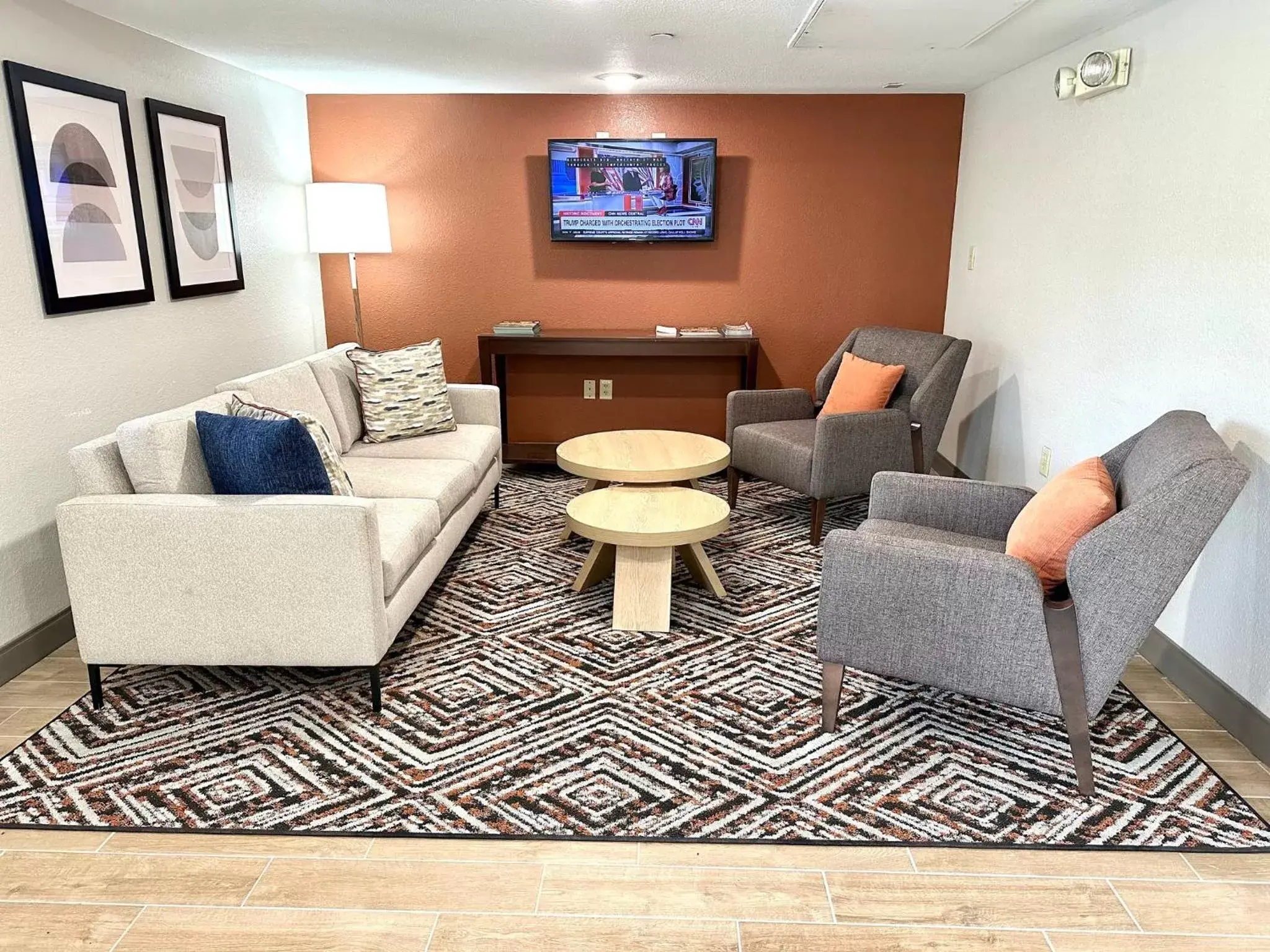 Property building, Seating Area in Candlewood Suites Savannah Airport, an IHG Hotel