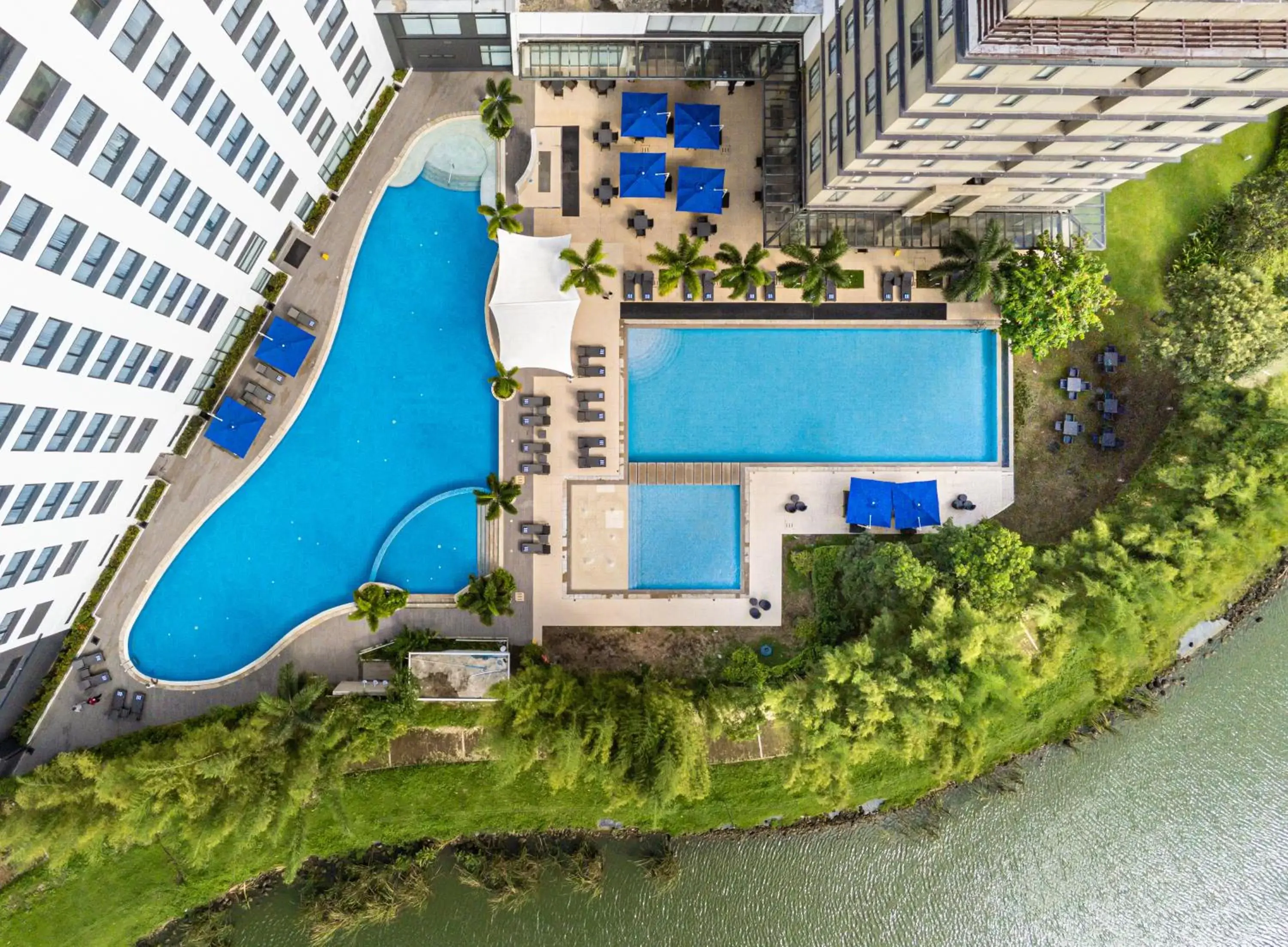 Swimming pool, Bird's-eye View in Seda Nuvali