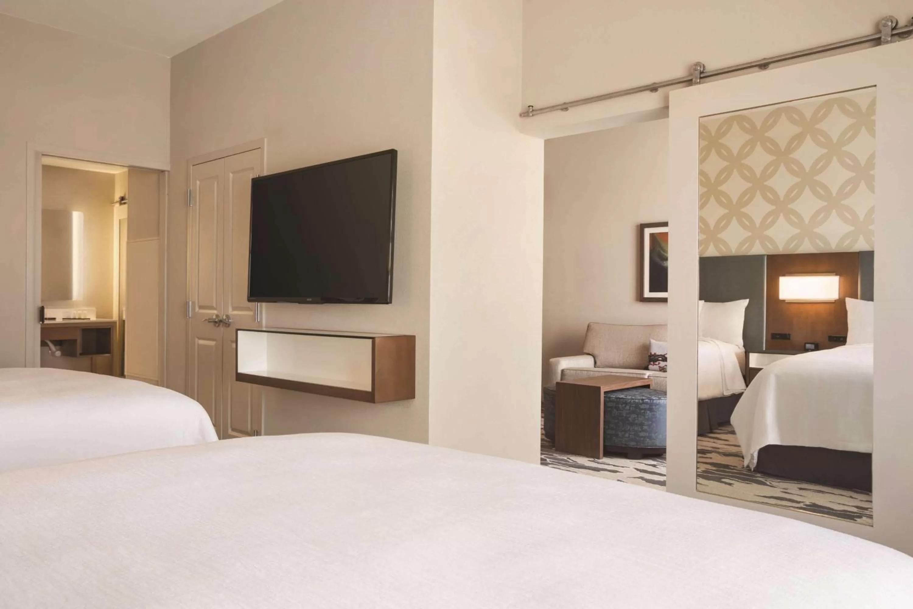 Bed in Embassy Suites by Hilton McAllen Convention Center