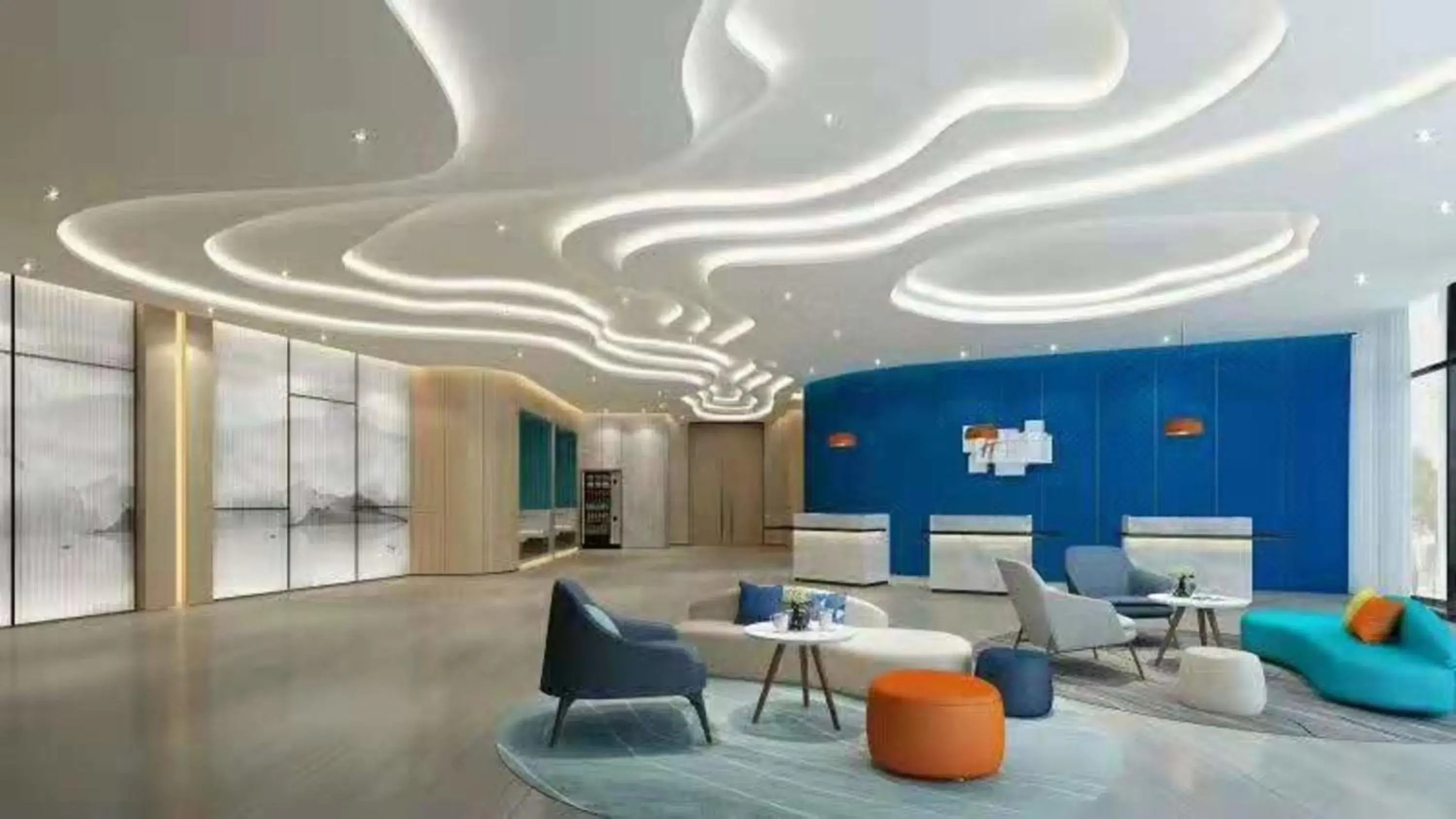 Property building, Seating Area in Holiday Inn Express Linyi West, an IHG Hotel
