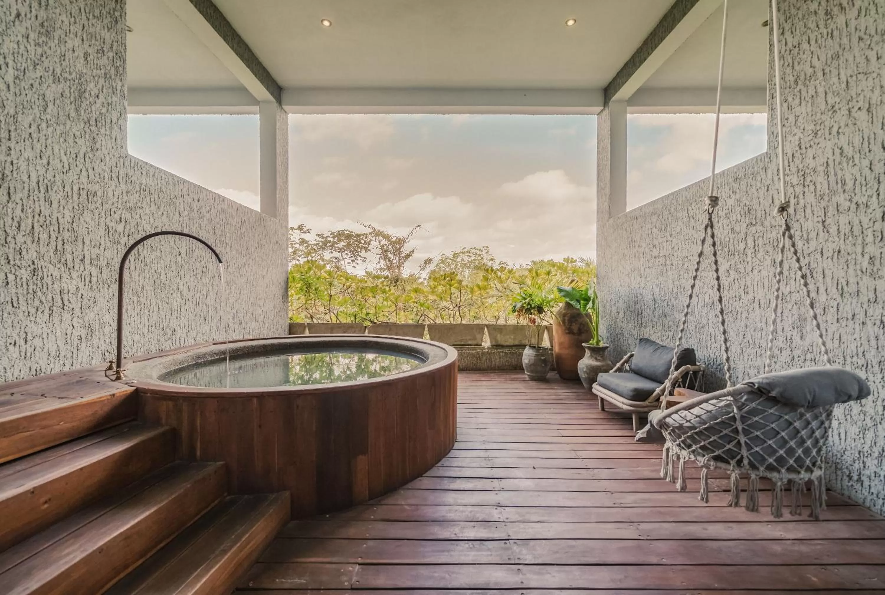 Hot Tub in Hotelito Azul