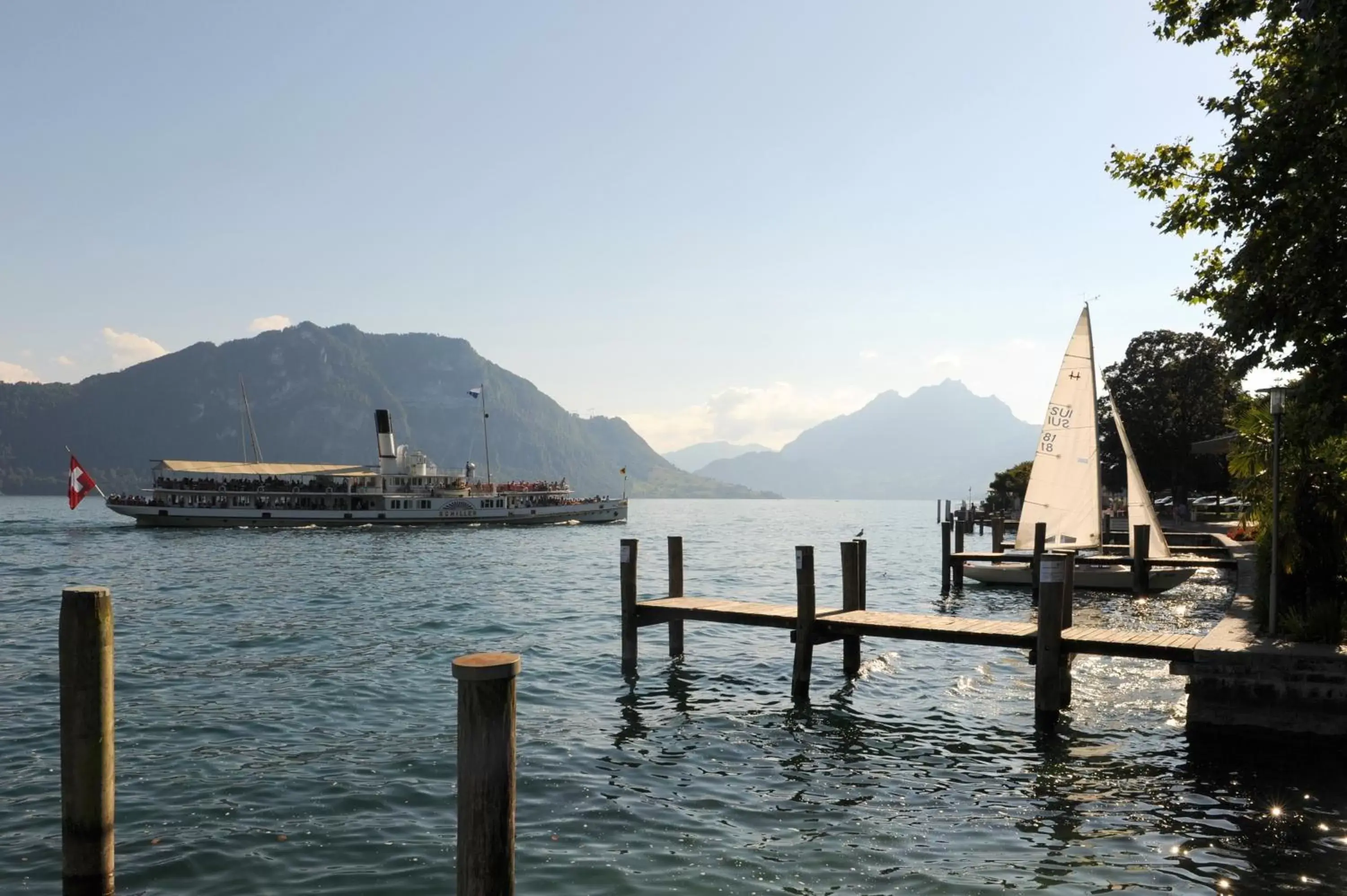 Lake view in Seehof Hotel Du Lac