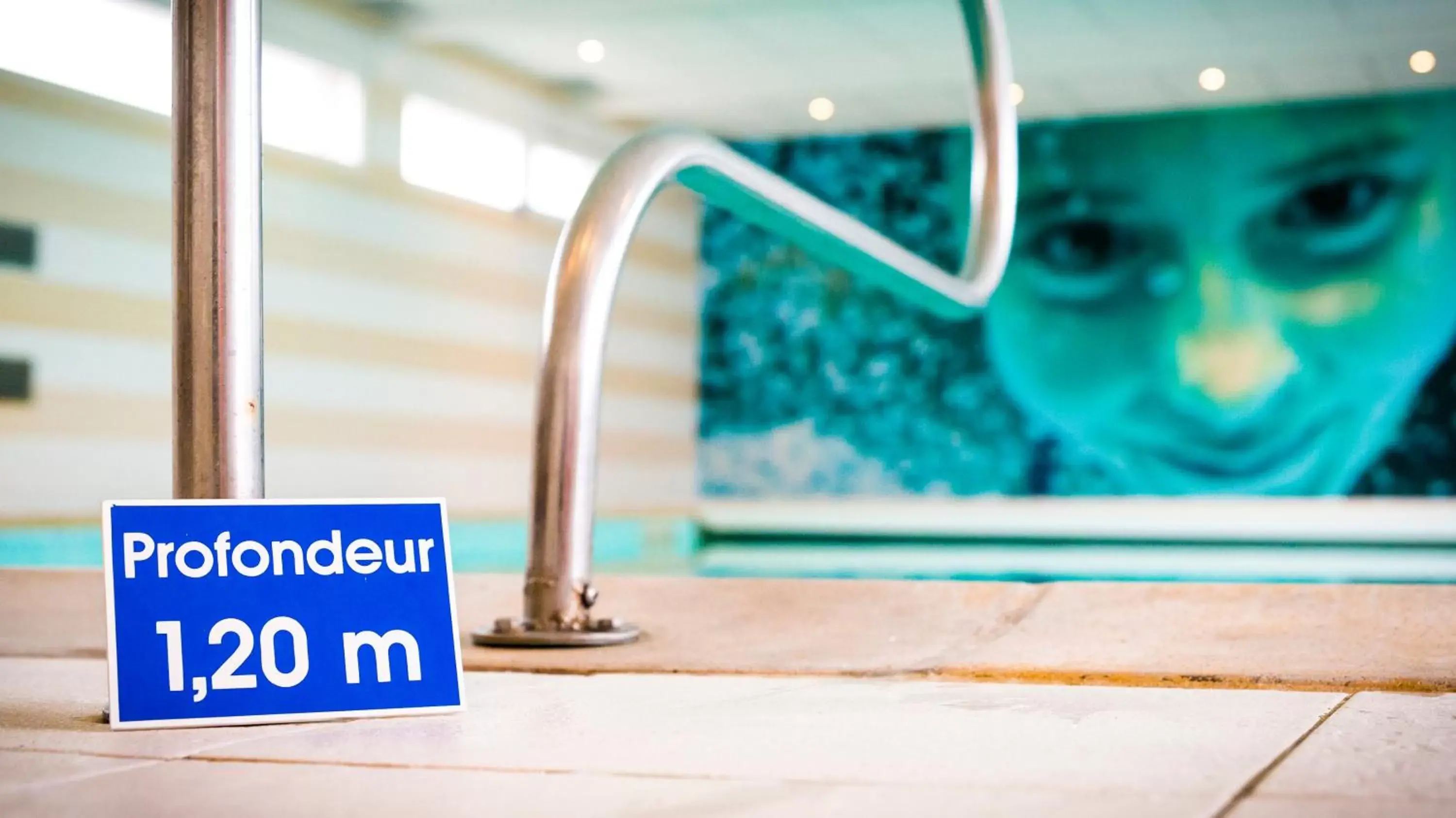 Swimming pool, Property Logo/Sign in Brit Hotel Saint Brieuc