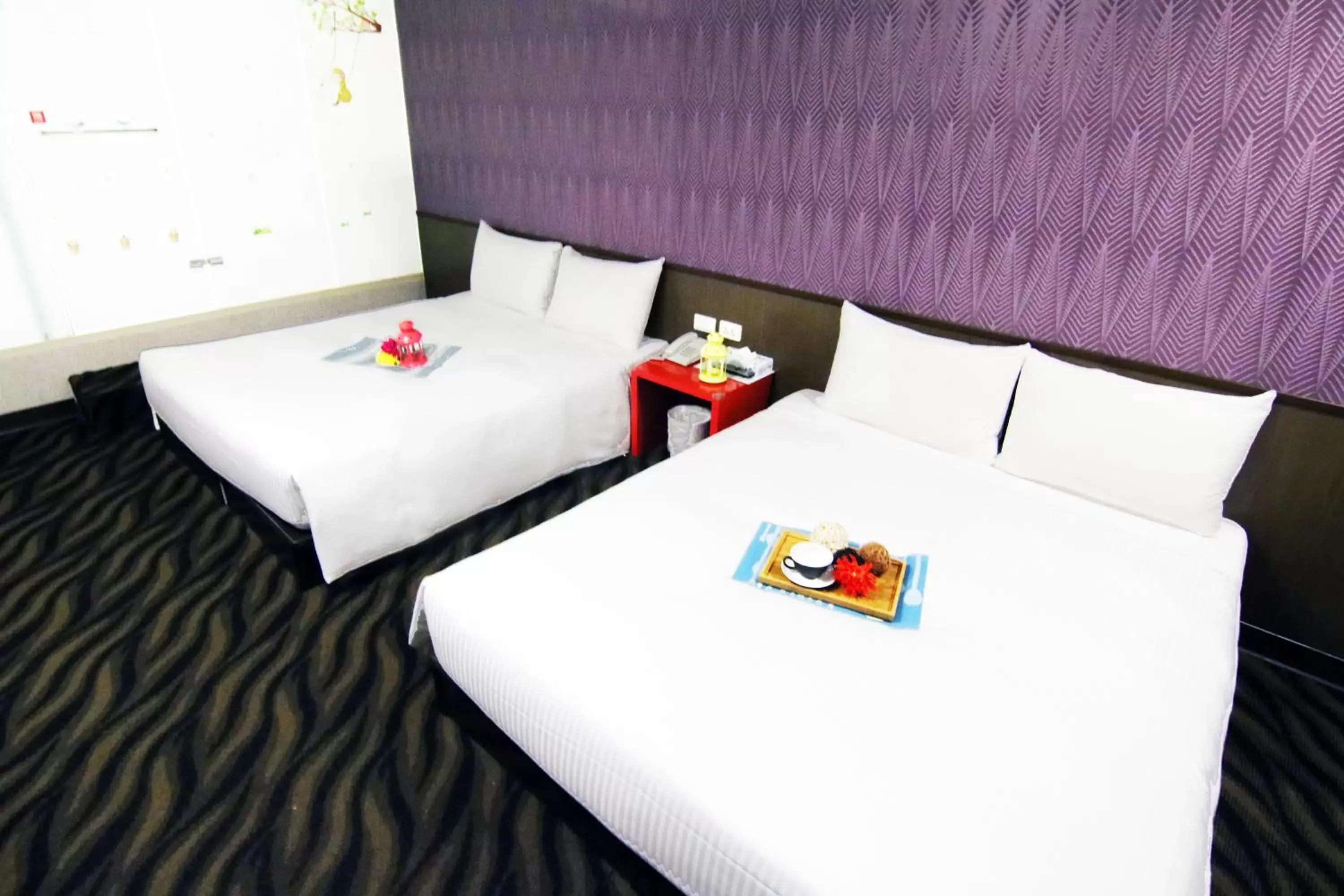 Bed in LIHO Hotel Tainan