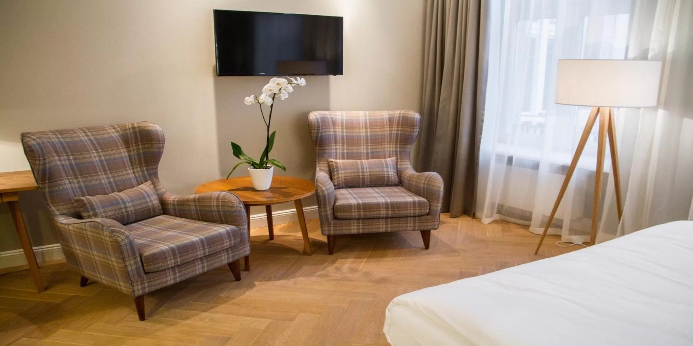 Seating area, Bed in Apartamenty Bracka 6