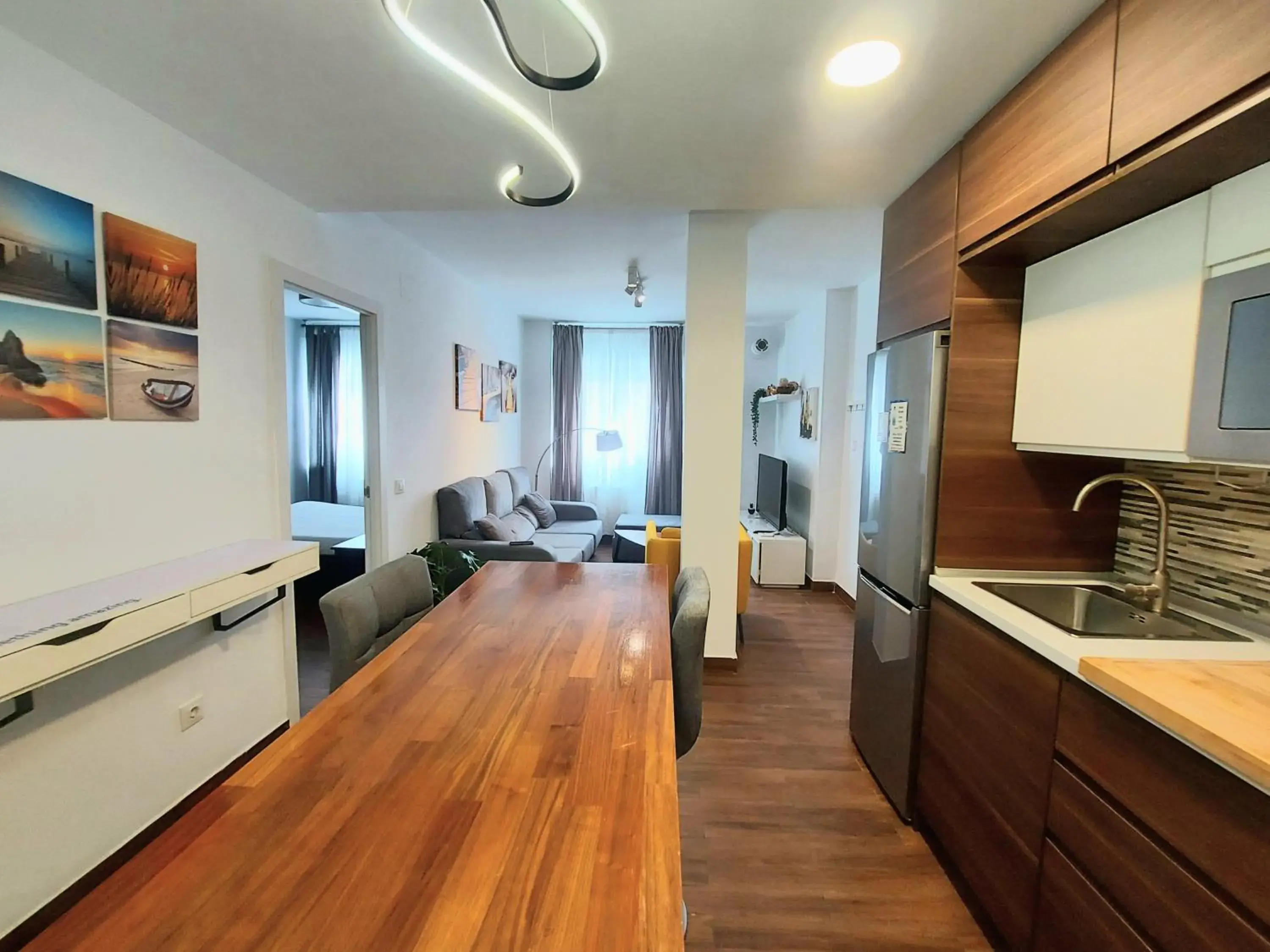 Living room, Kitchen/Kitchenette in Erase un Hotel