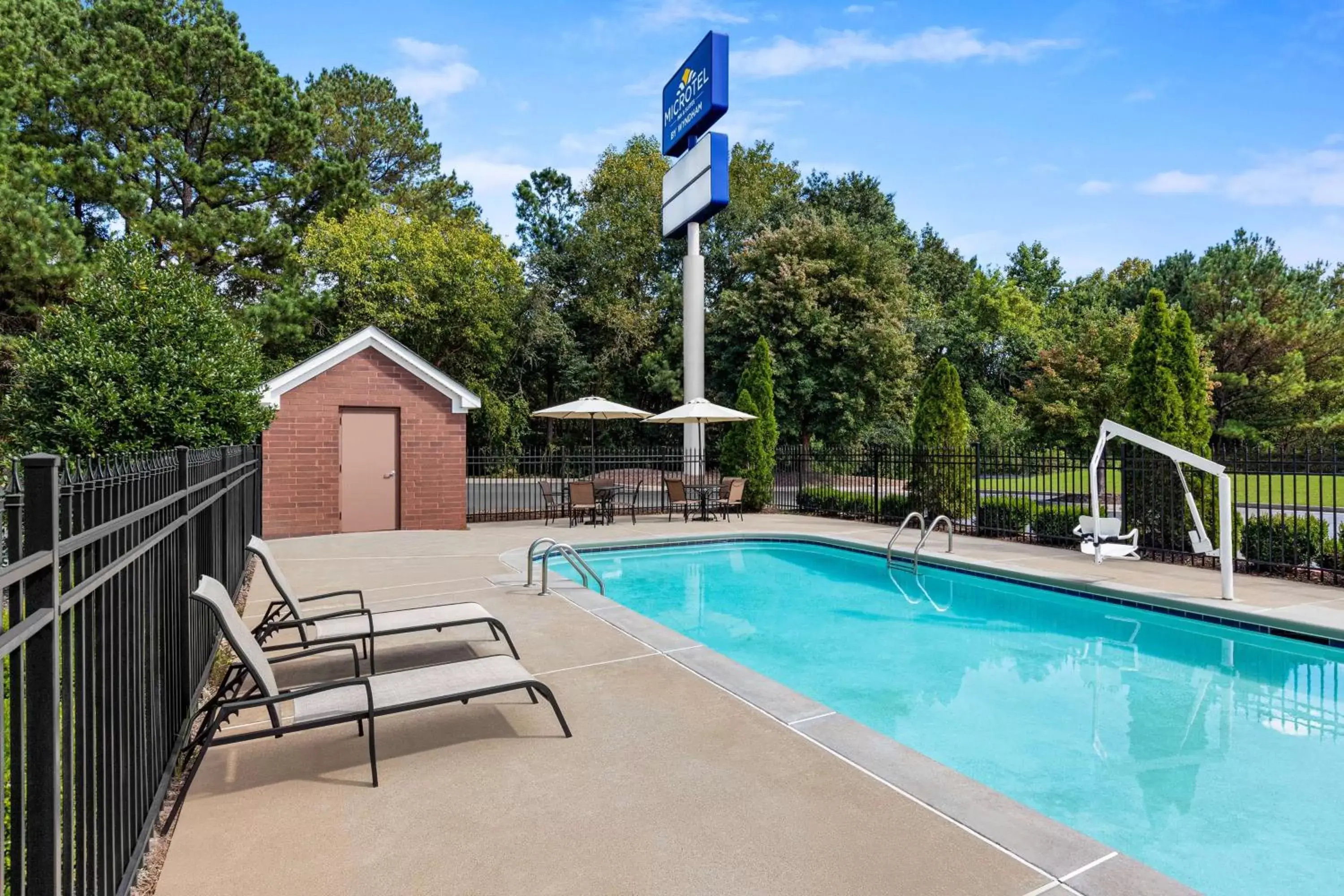 Pool view, Swimming Pool in Microtel Inn & Suites by Wyndham Woodstock/Atlanta North