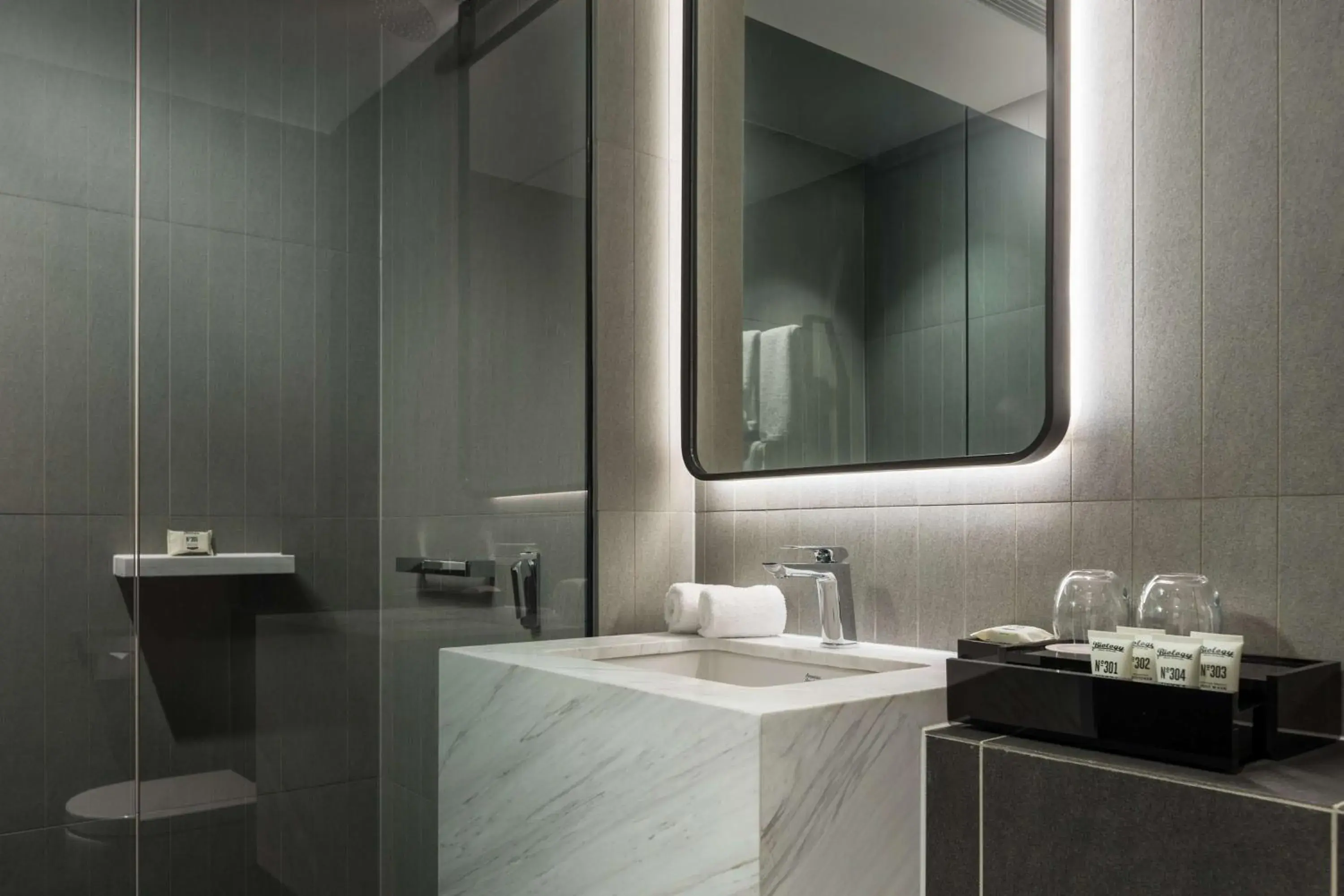 Bathroom in West Hotel Sydney, Curio Collection by Hilton