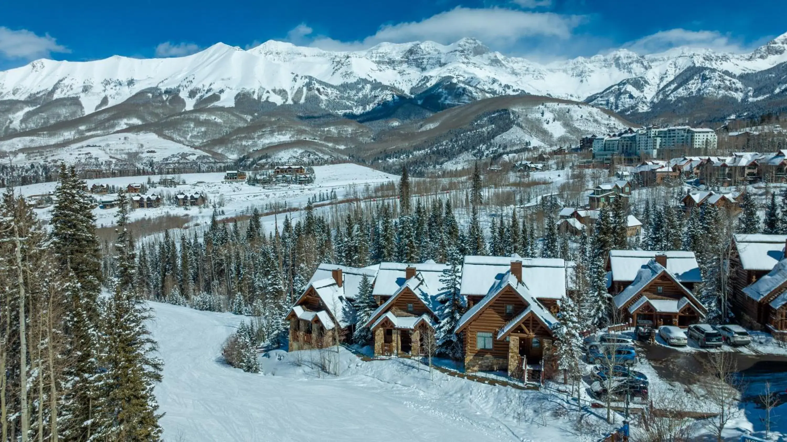 Skiing, Winter in Mountain Lodge at Telluride