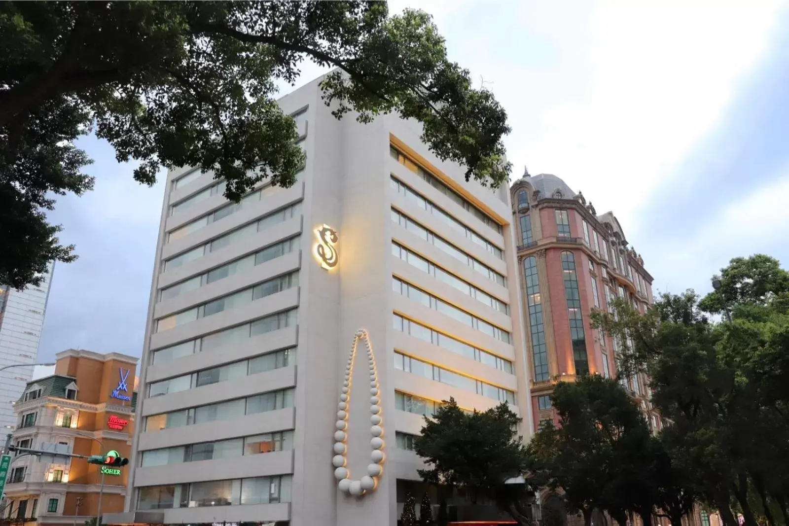 Facade/entrance, Property Building in S Hotel | Designed by Philippe Starck