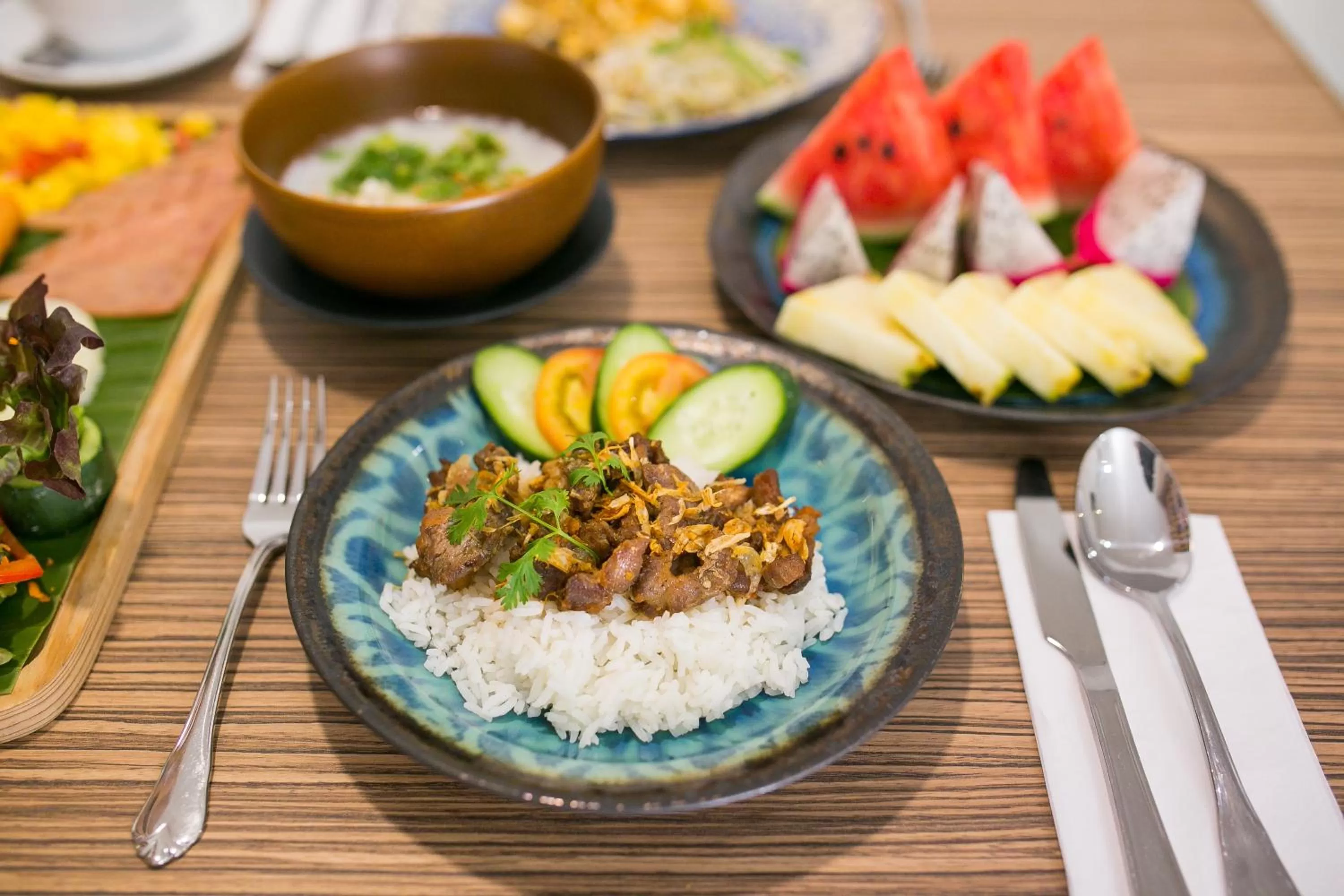 Continental breakfast in Lanna Thaphae Hotel
