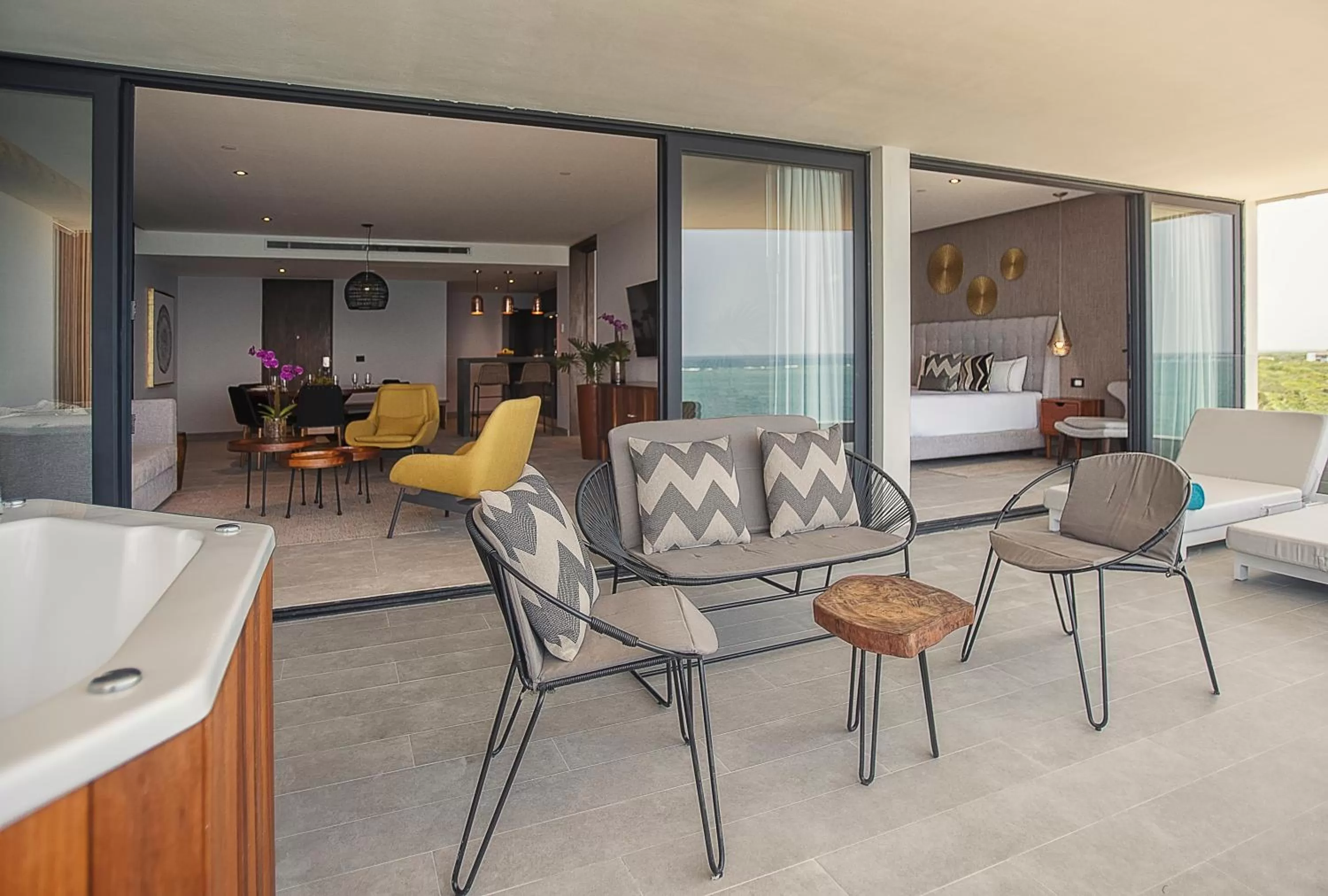 Living room in The Fives Oceanfront