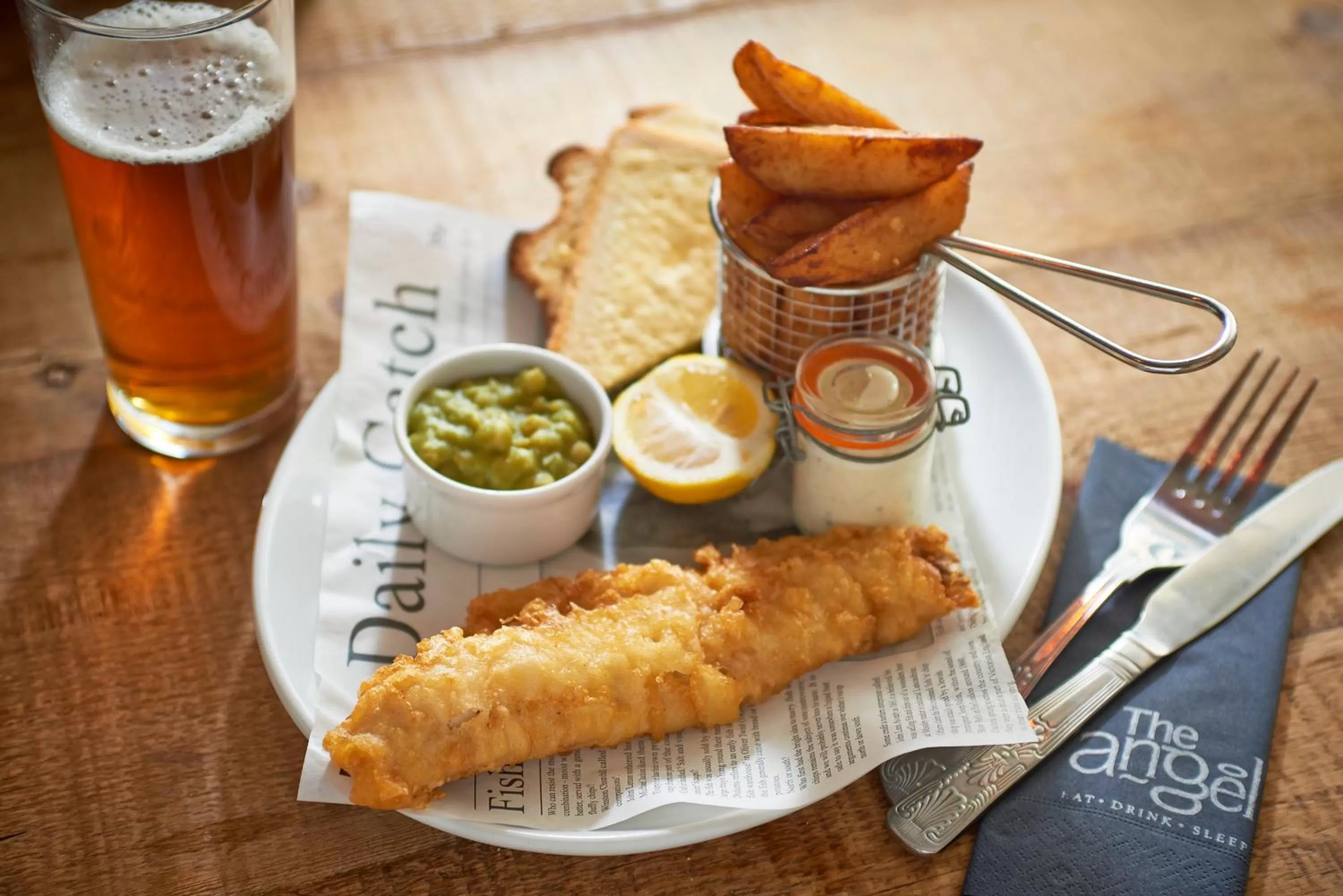 Food close-up in The Angel Inn Hotel