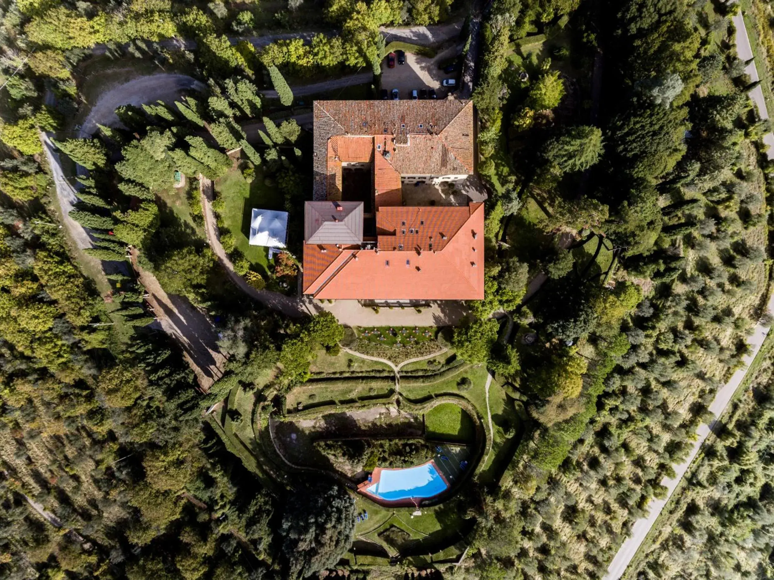 Bird's eye view, Bird's-eye View in Villa Pitiana