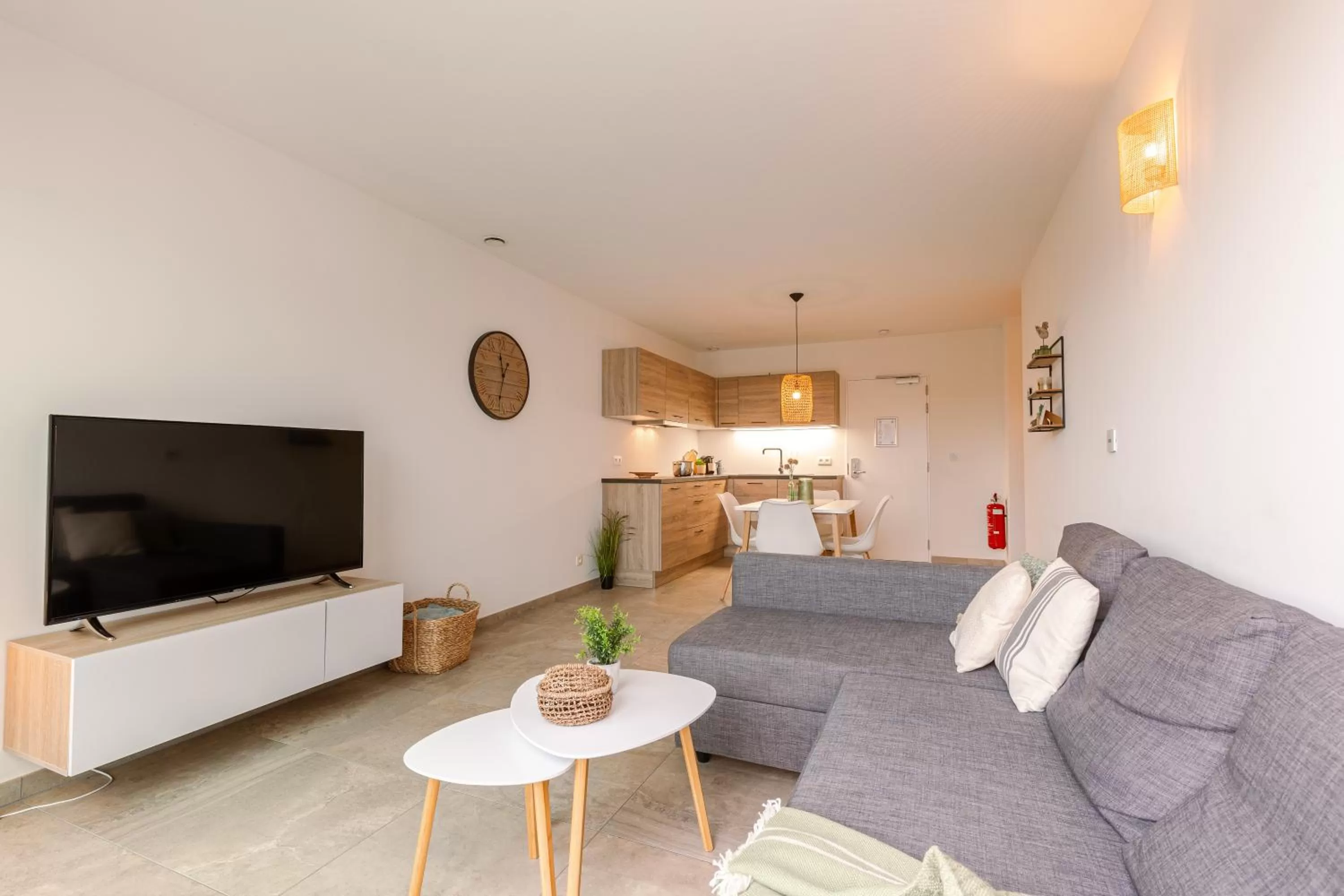 Living room, Seating Area in Whaaw Westende-bad