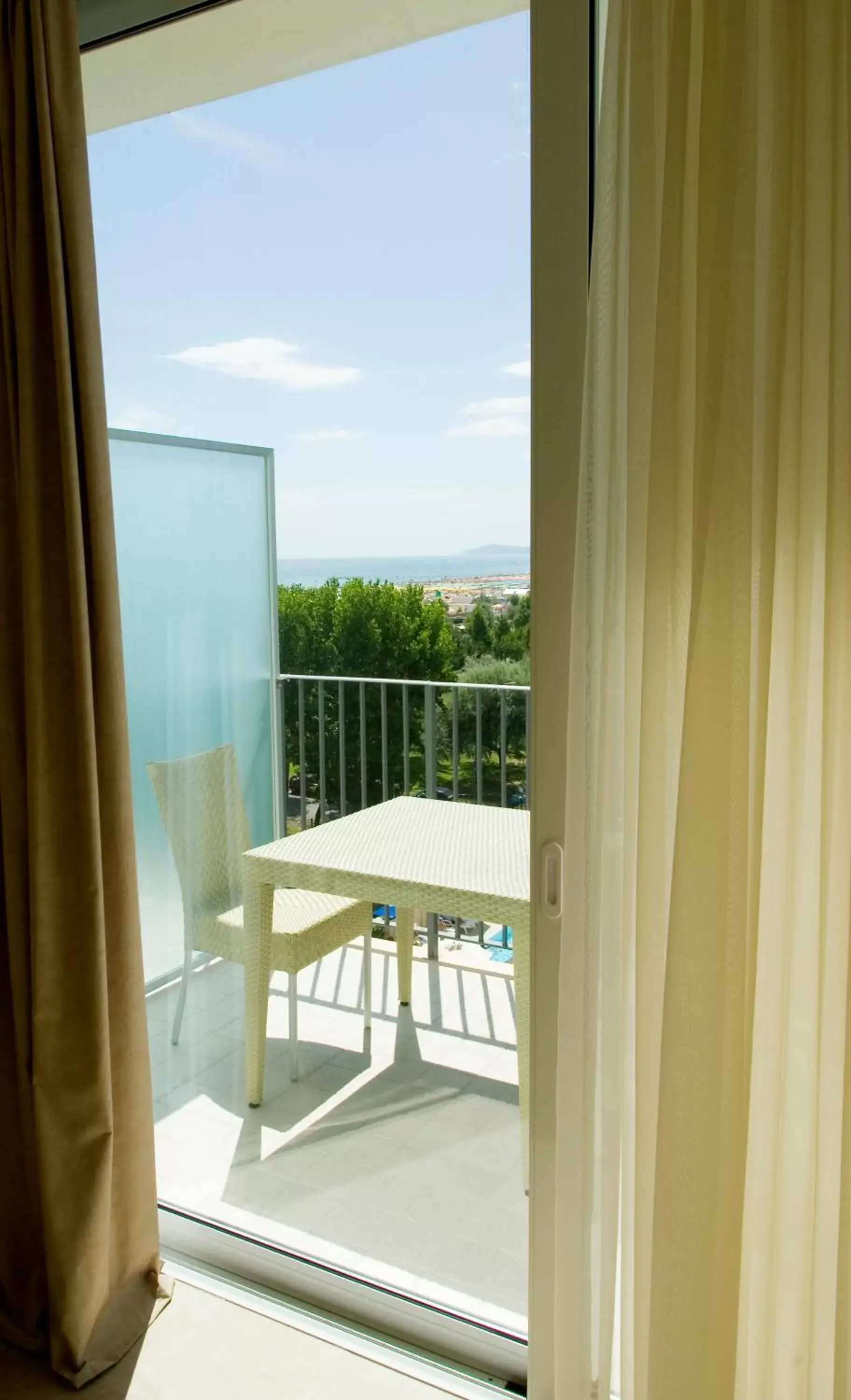 View (from property/room), Balcony/Terrace in Mercure Rimini Lungomare