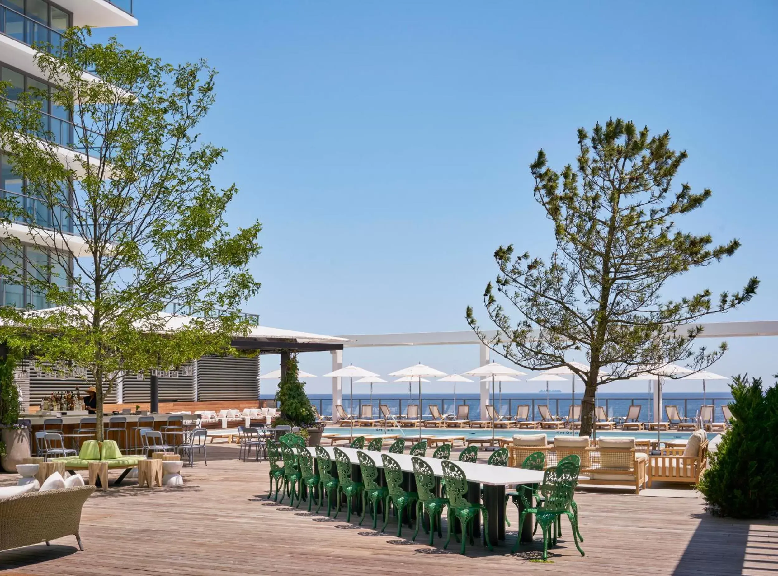 Patio in Asbury Ocean Club Hotel