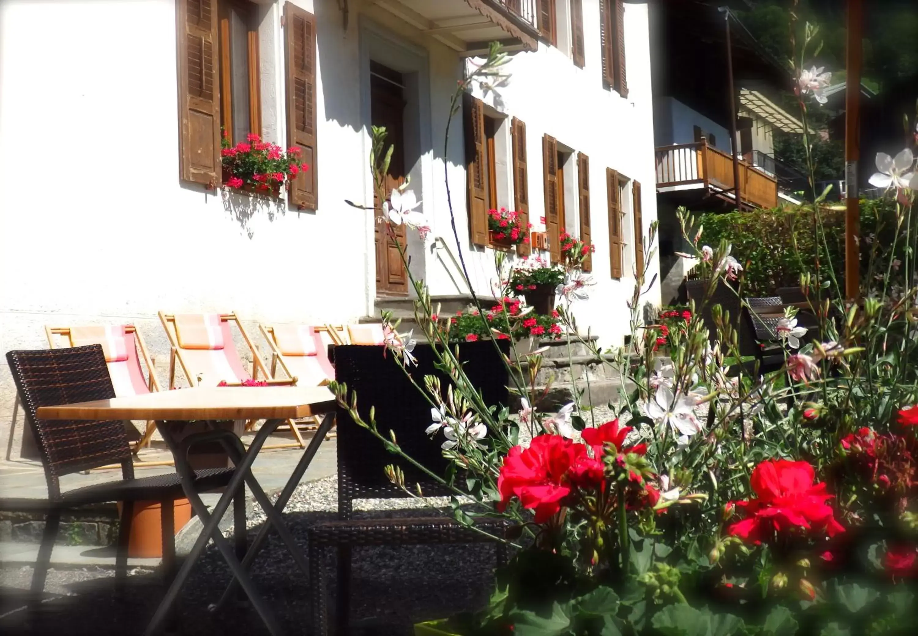 Patio in Hôtel Viallet