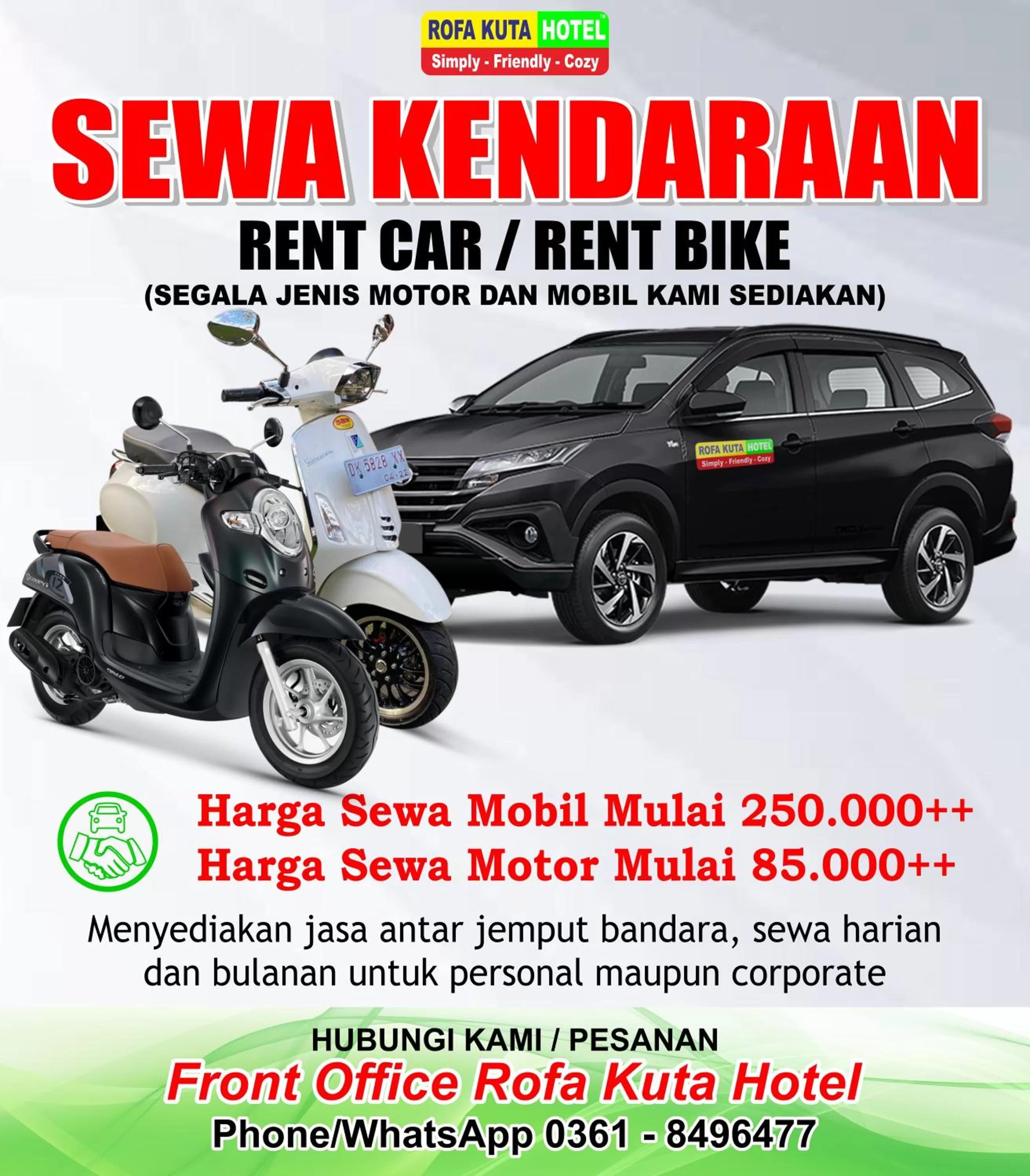 Area and facilities in Rofa Kuta Hotel - CHSE Certified