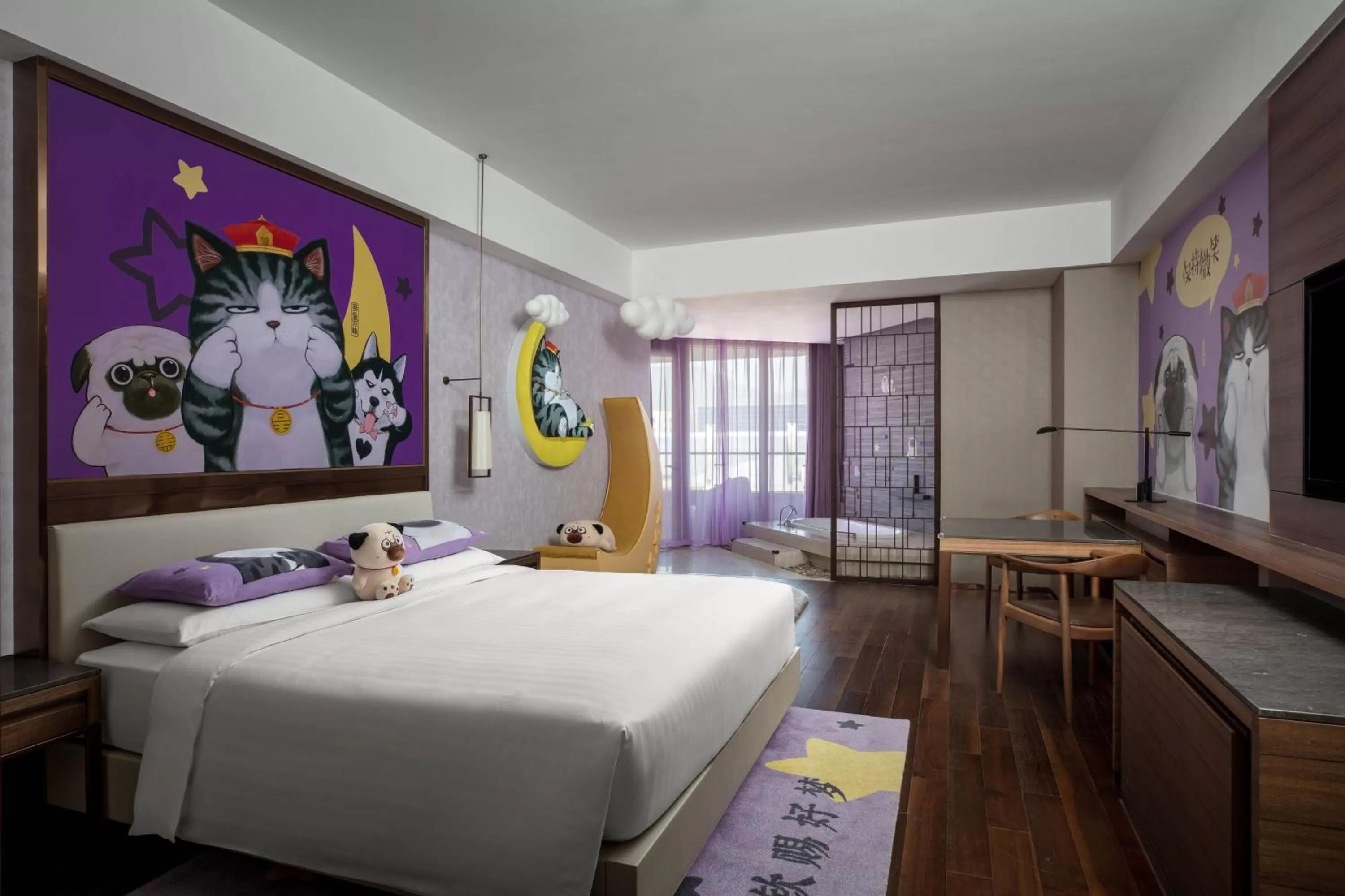 Photo of the whole room, Bed in Beijing Marriott Hotel Changping