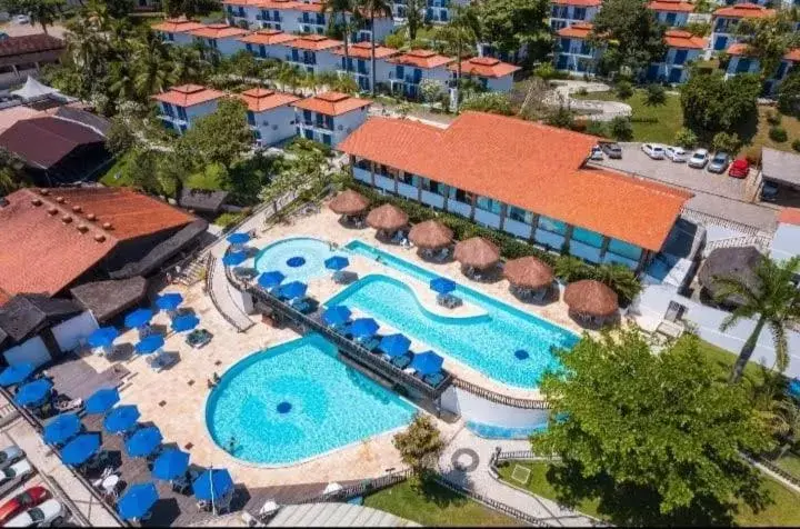 Pool view, Bird's-eye View in D Beach Resort