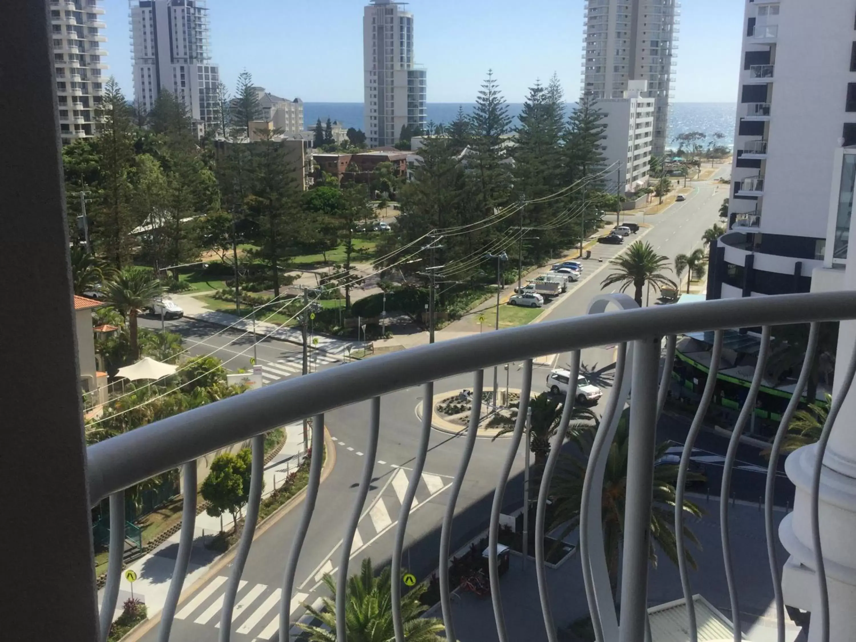 Street view, Balcony/Terrace in Broadbeach Holiday Apartments