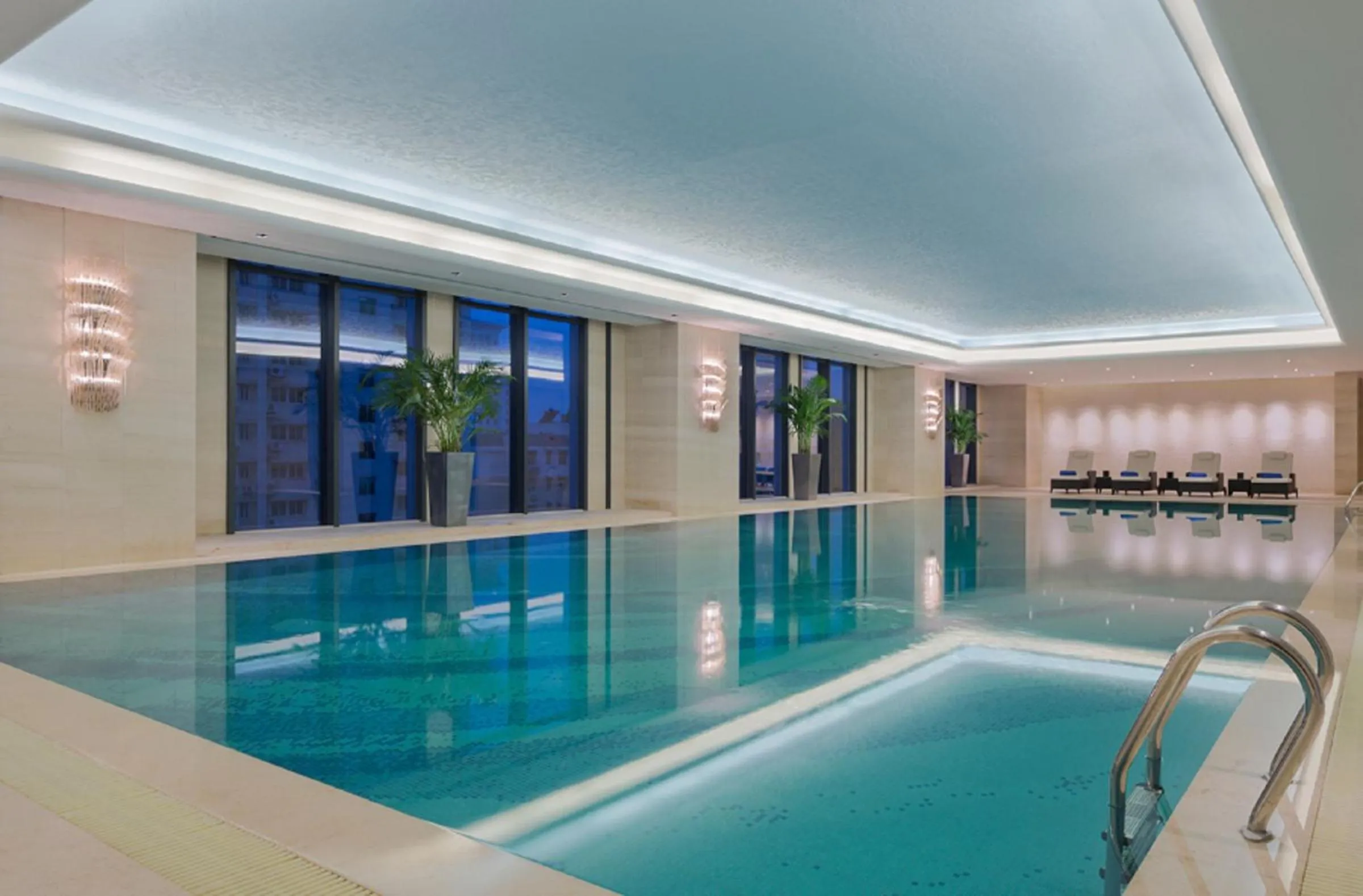 Swimming pool in Wanda Realm Wuhan