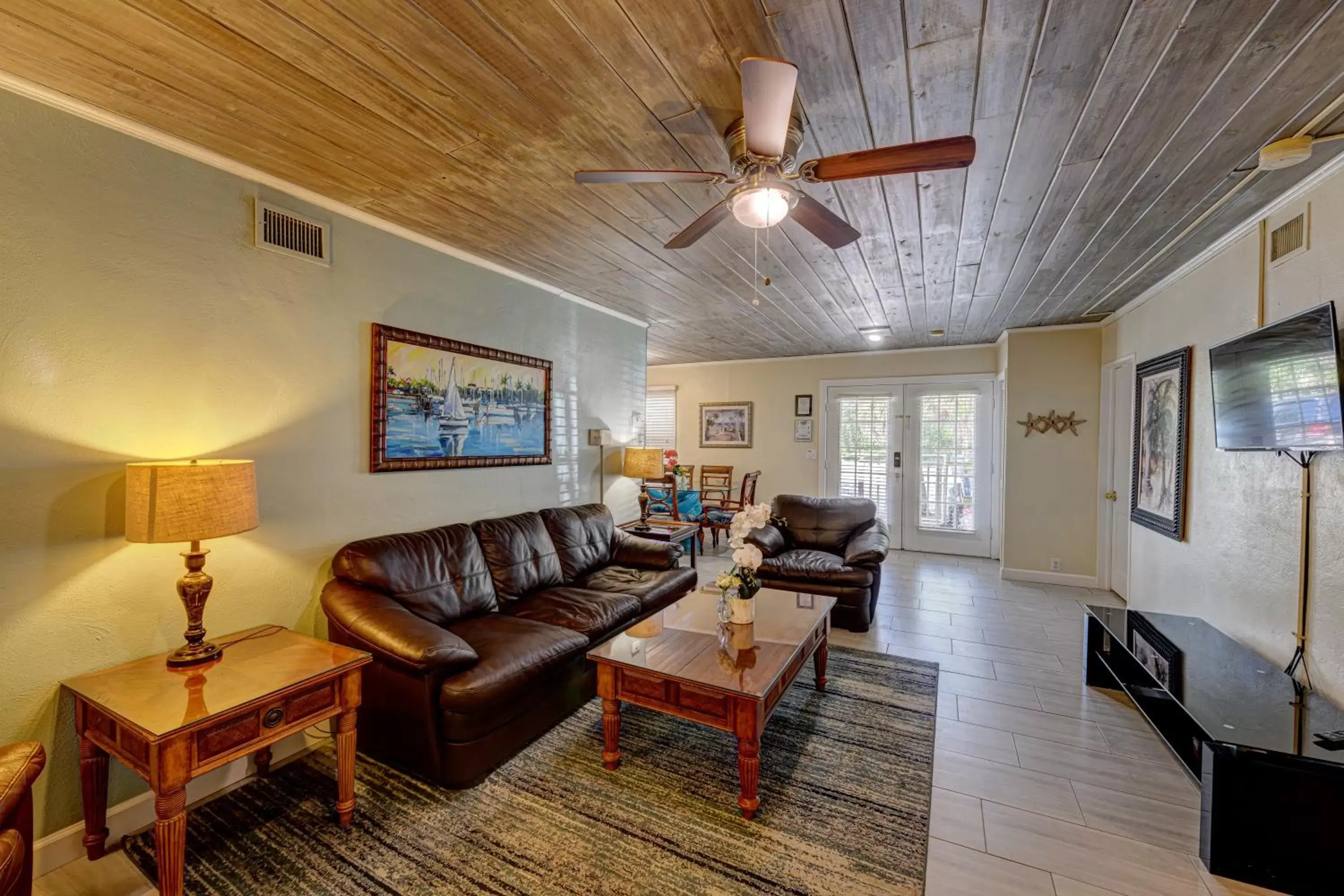 Living room, Seating Area in The Ringling Beach House