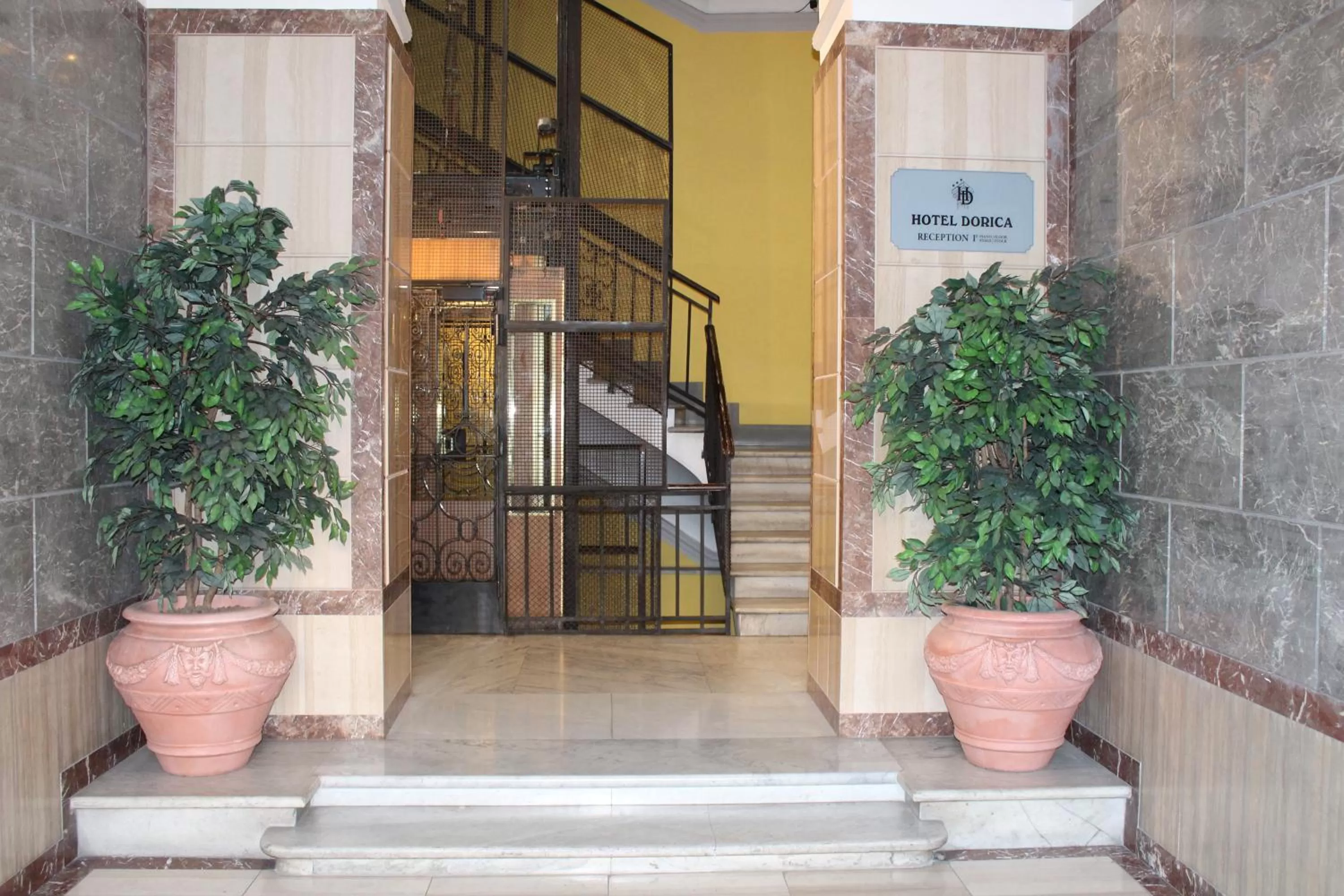 Facade/entrance in Hotel Dorica