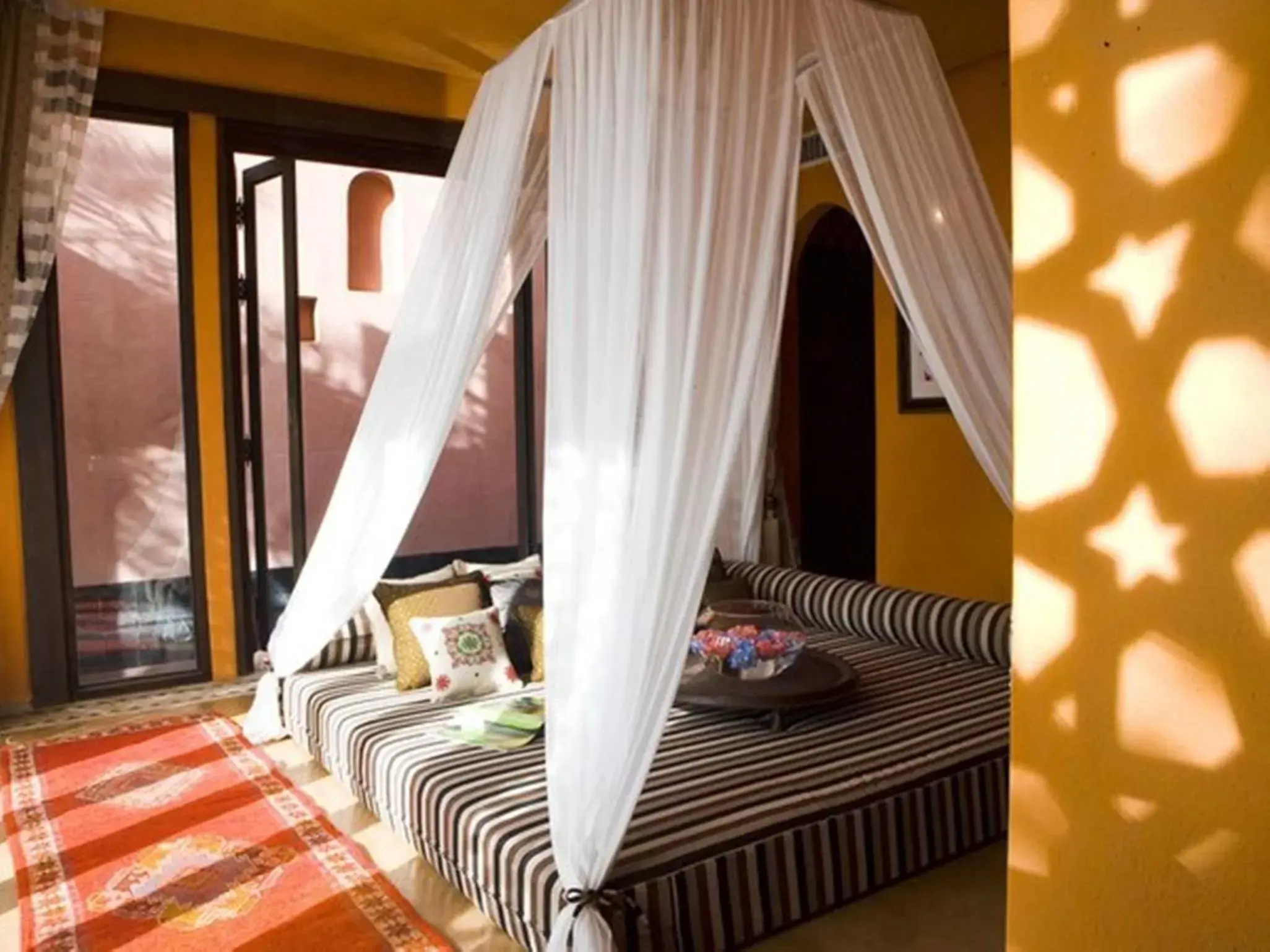 Bathroom, Bed in Villa Maroc Resort