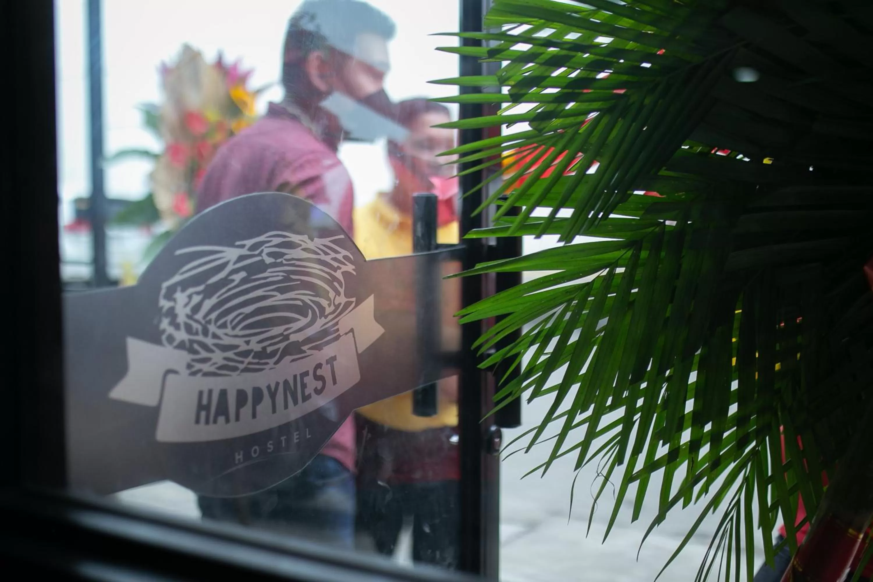 Facade/entrance in HappyNest Hostel Cebu