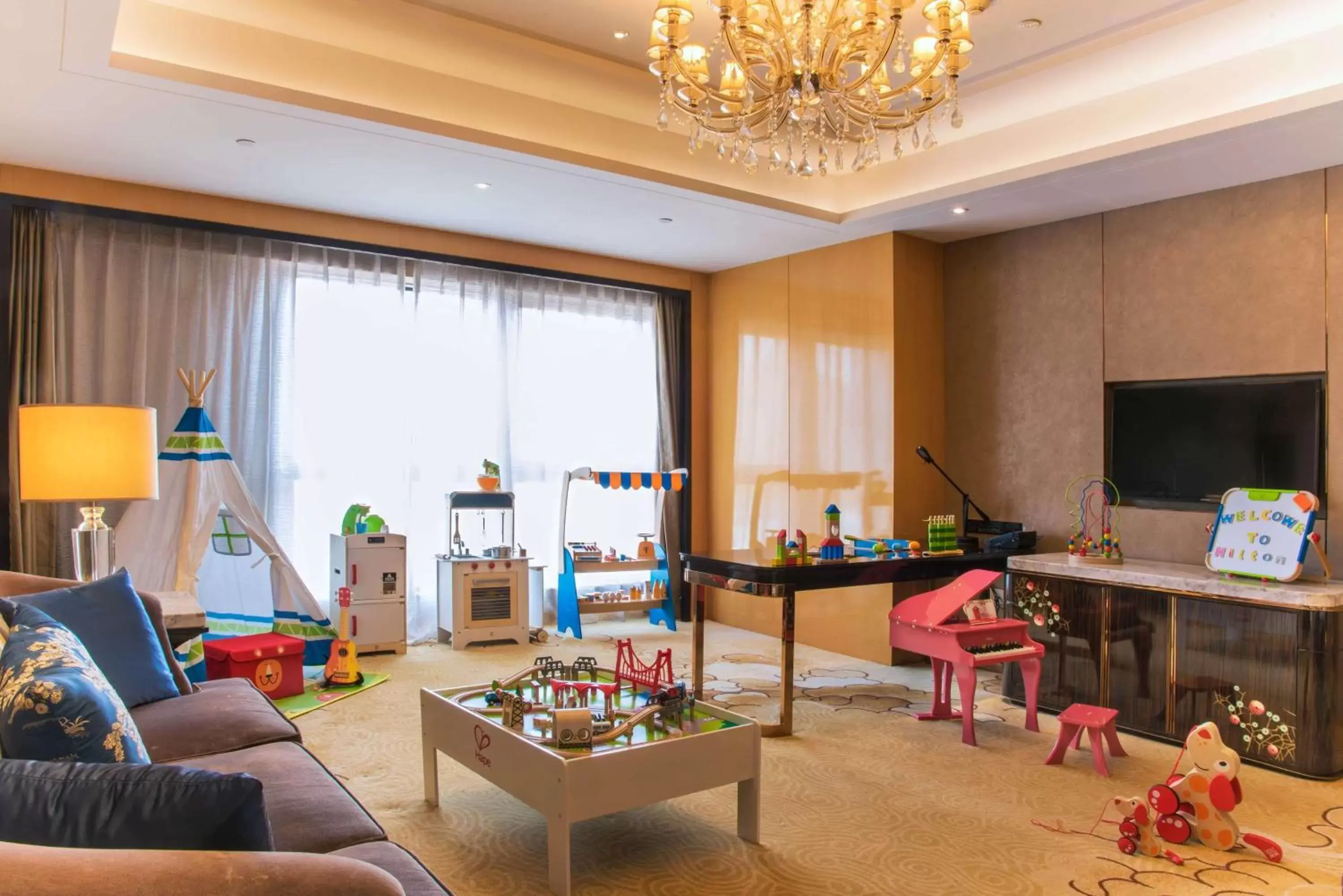 Living room in Hilton Zhengzhou