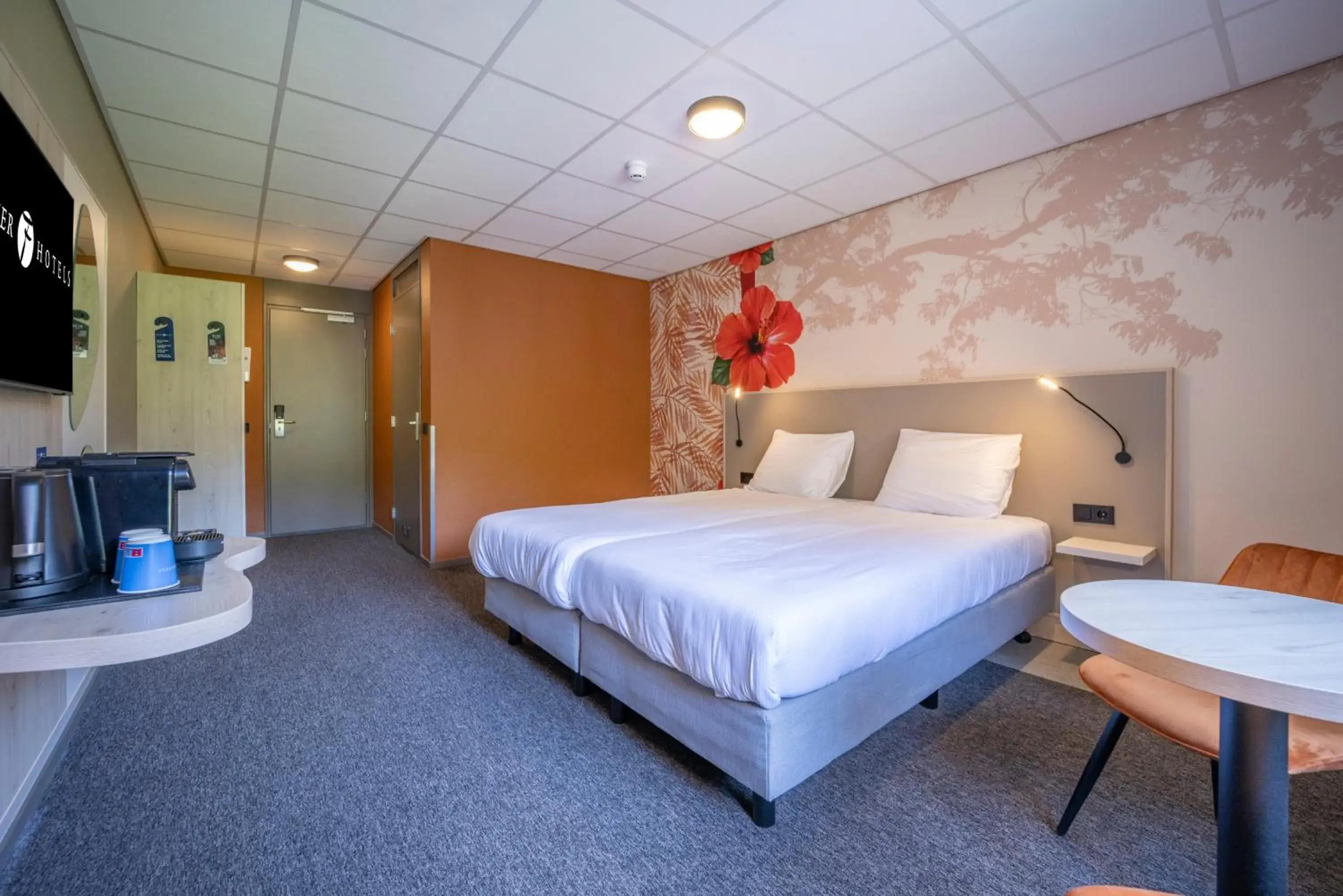 Bedroom, Bed in Fletcher Hotel-Restaurant De Scheperskamp