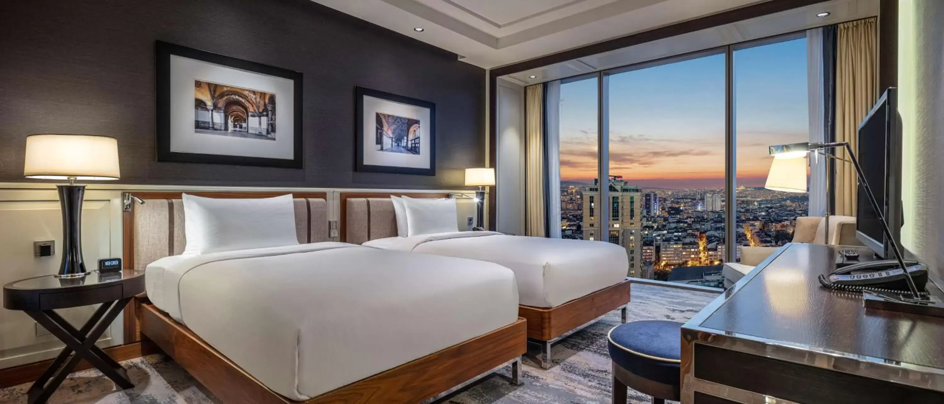 Bed in Hilton Istanbul Bomonti