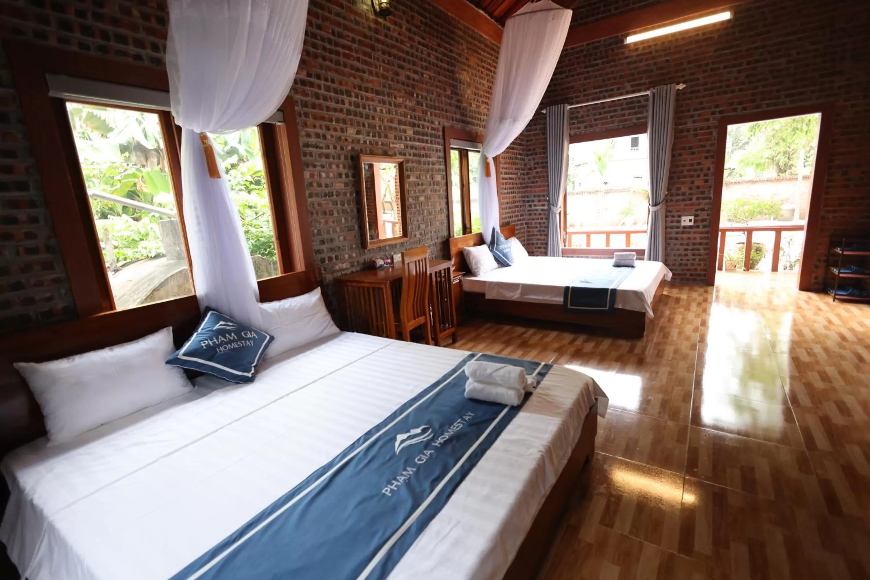 Bed in Phạm Gia Homestay Ecogarden