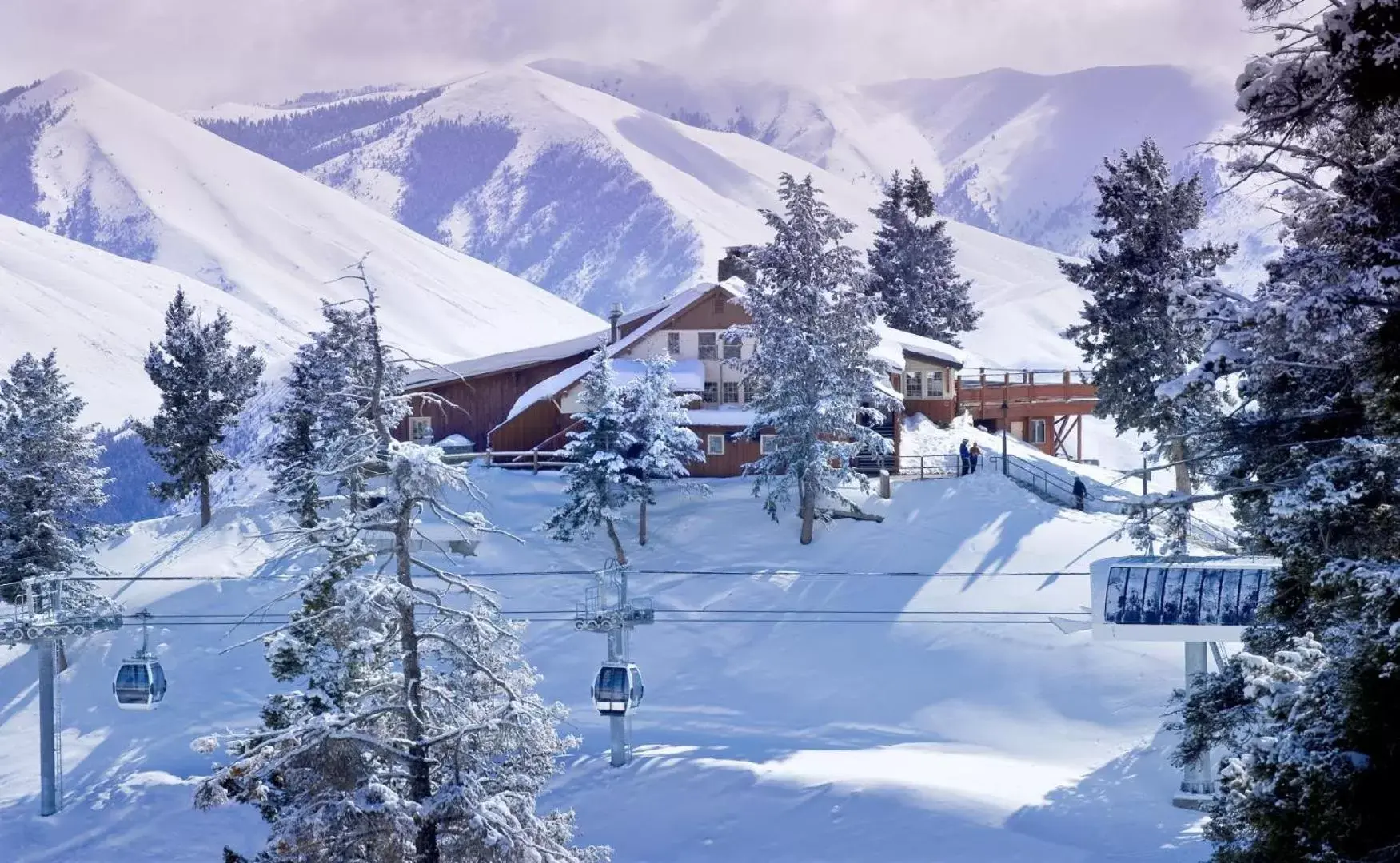 Skiing, Winter in Sun Valley Resort