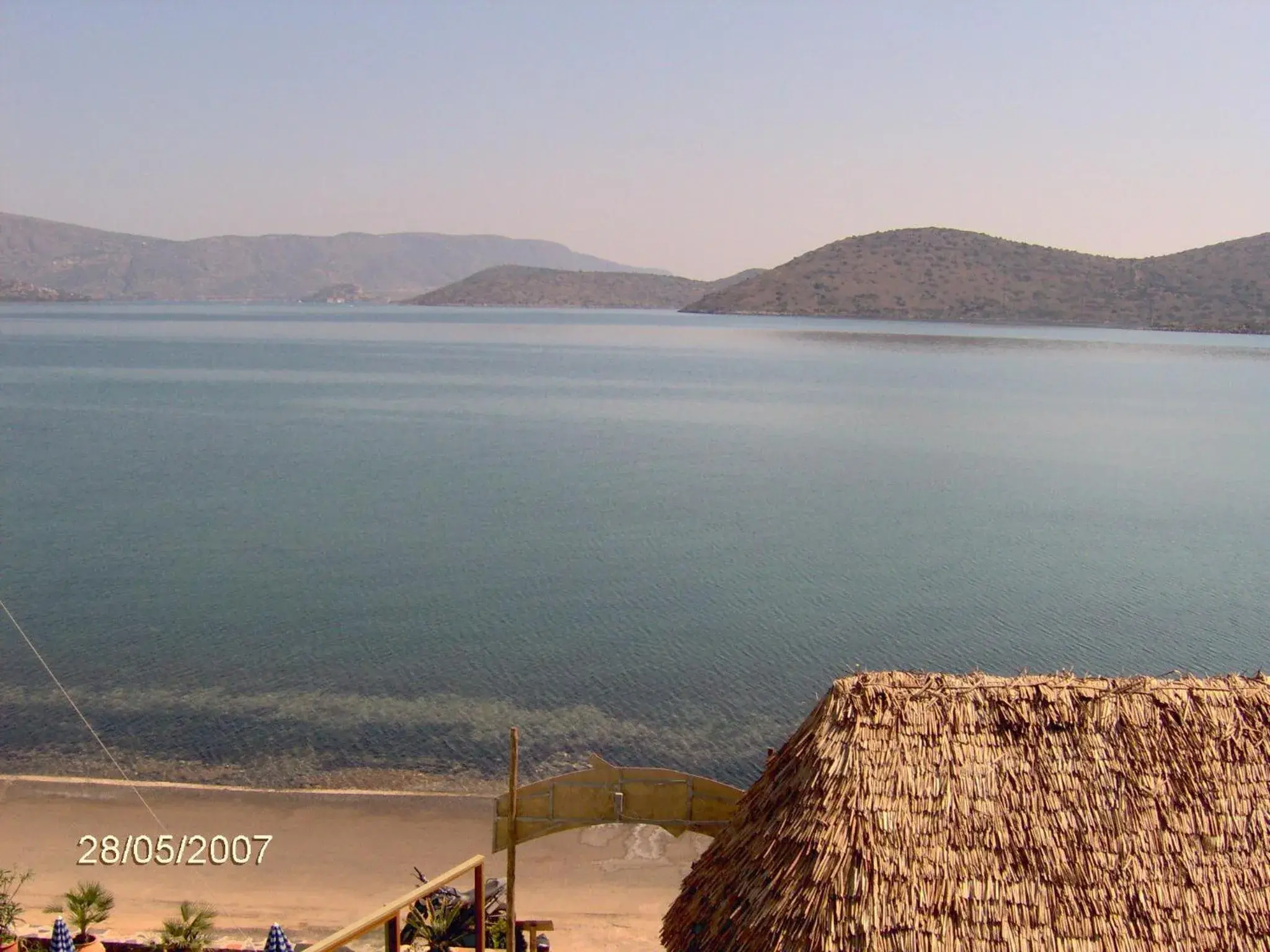 View (from property/room), Beach in Elounda Sunrise Apartments