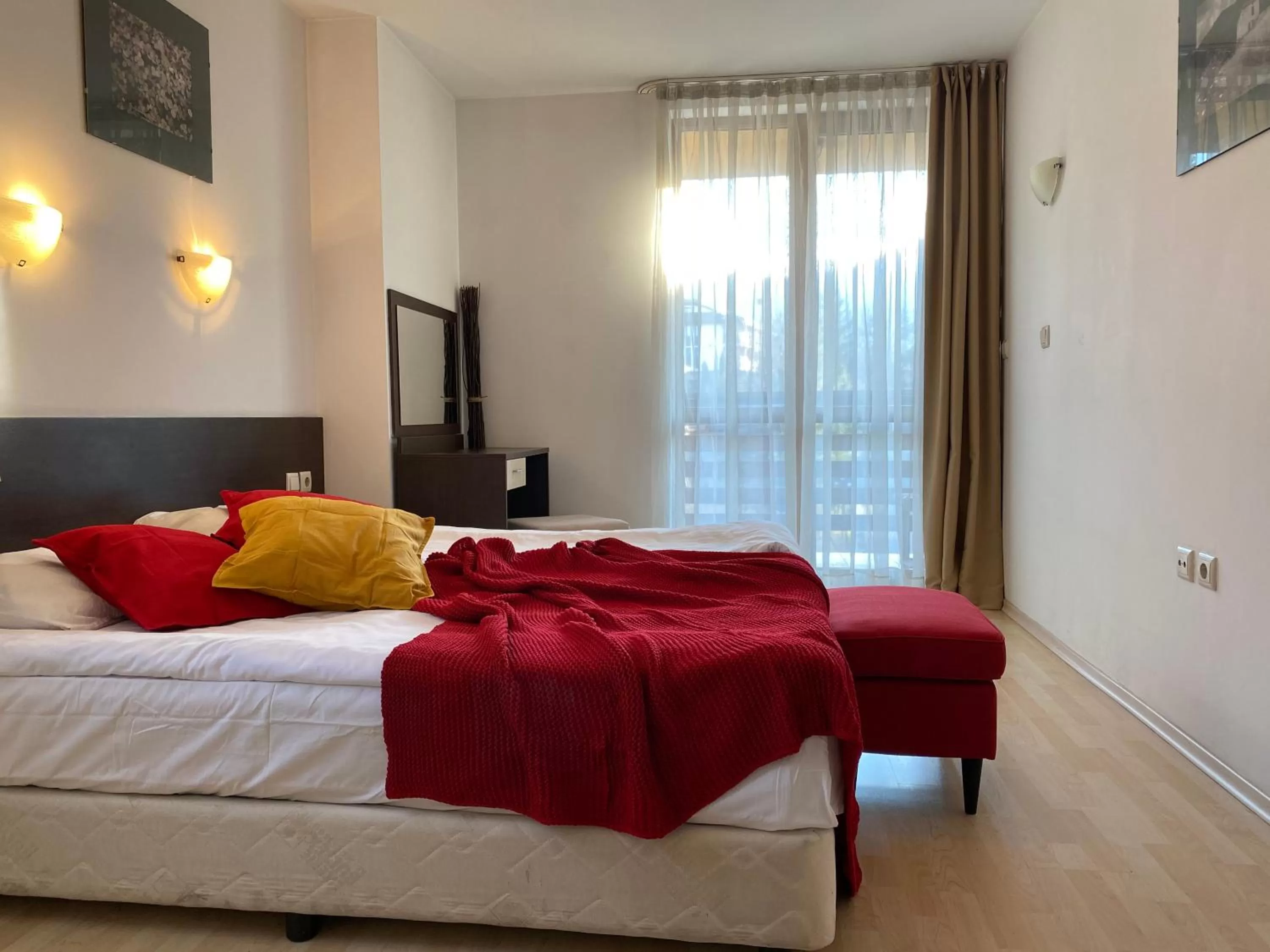 Bed in StayInn Banderitsa Apartments with kitchen & BBQ