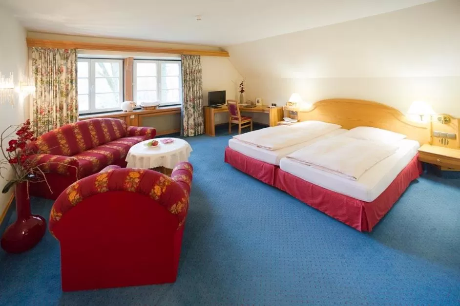 Bed in Hotel Aselager Mühle